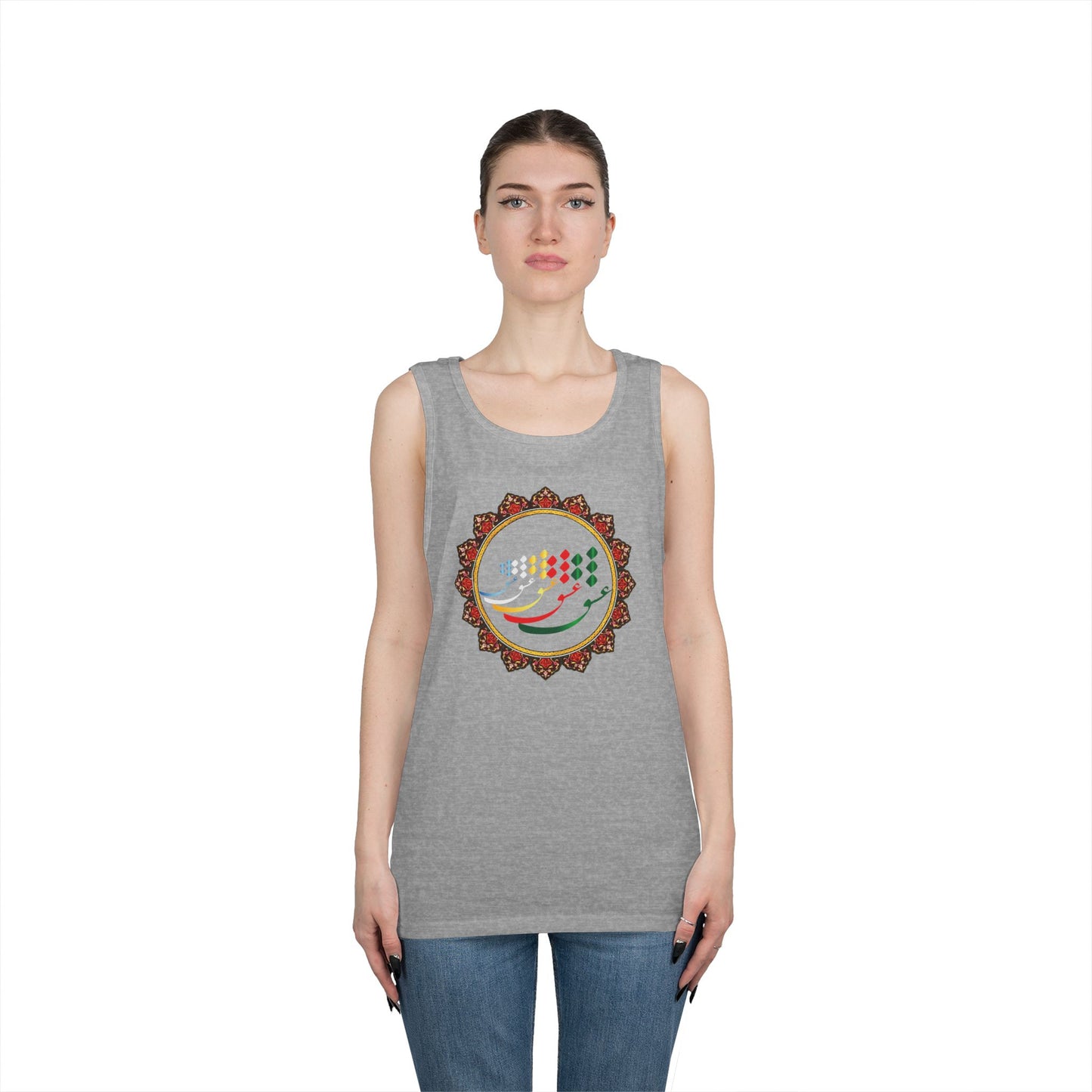 FARSI CALLIGRAPHY COTTON TANK TOP عشق