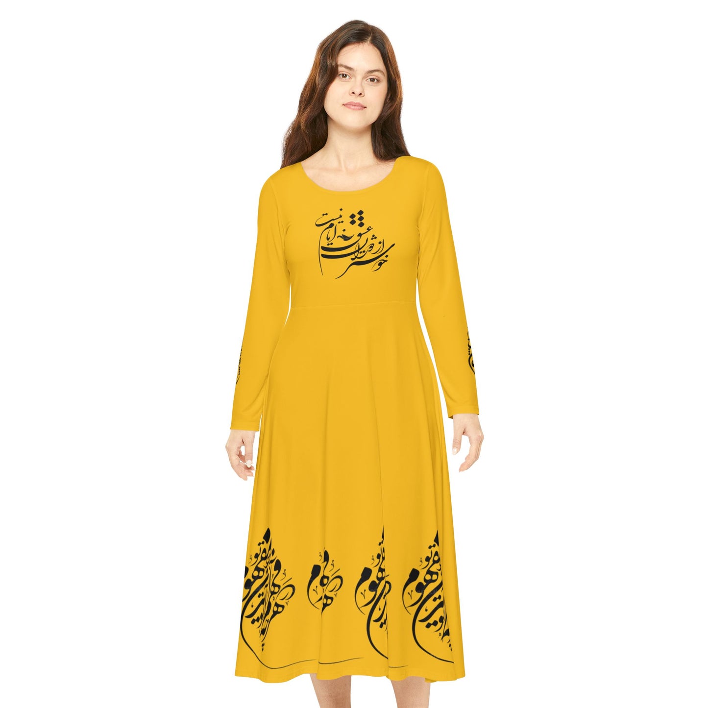 PERSIAN CALLIGRAPHY DANCE DRESS