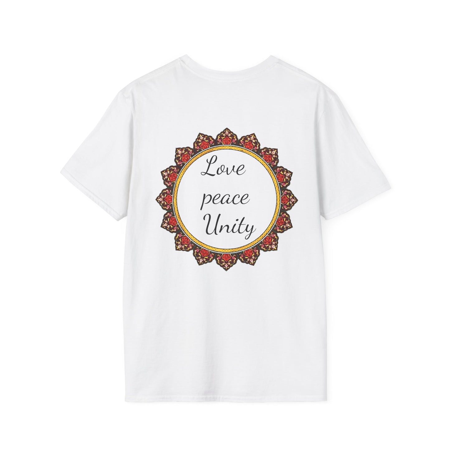 UNISEX SOFTSTYLE TEE عشق صلح وحدت