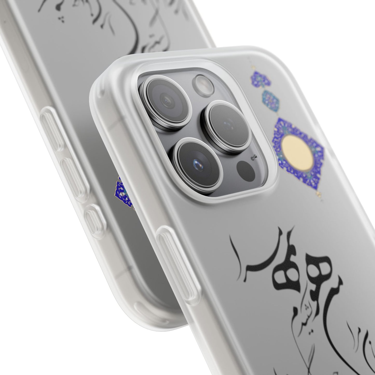 FLEXI PHONE CASE – PERSIAN CALLIGRAPHY RUMI POEM « من هو کشیدم هو مرا من جان شدم جانان مرا