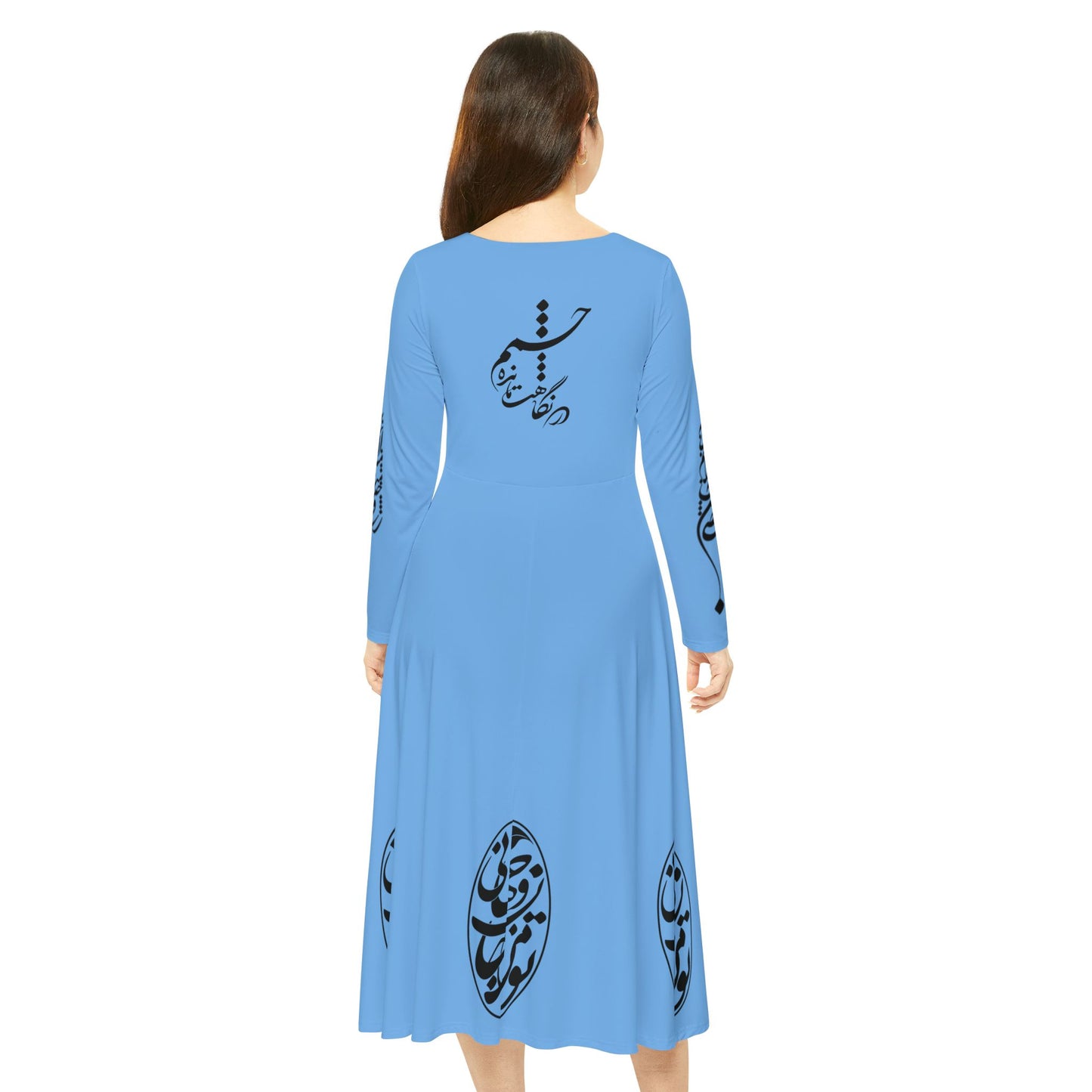 PERSIAN CALLIGRAPHY DANCE DRESS | تو مرا جان و جانی