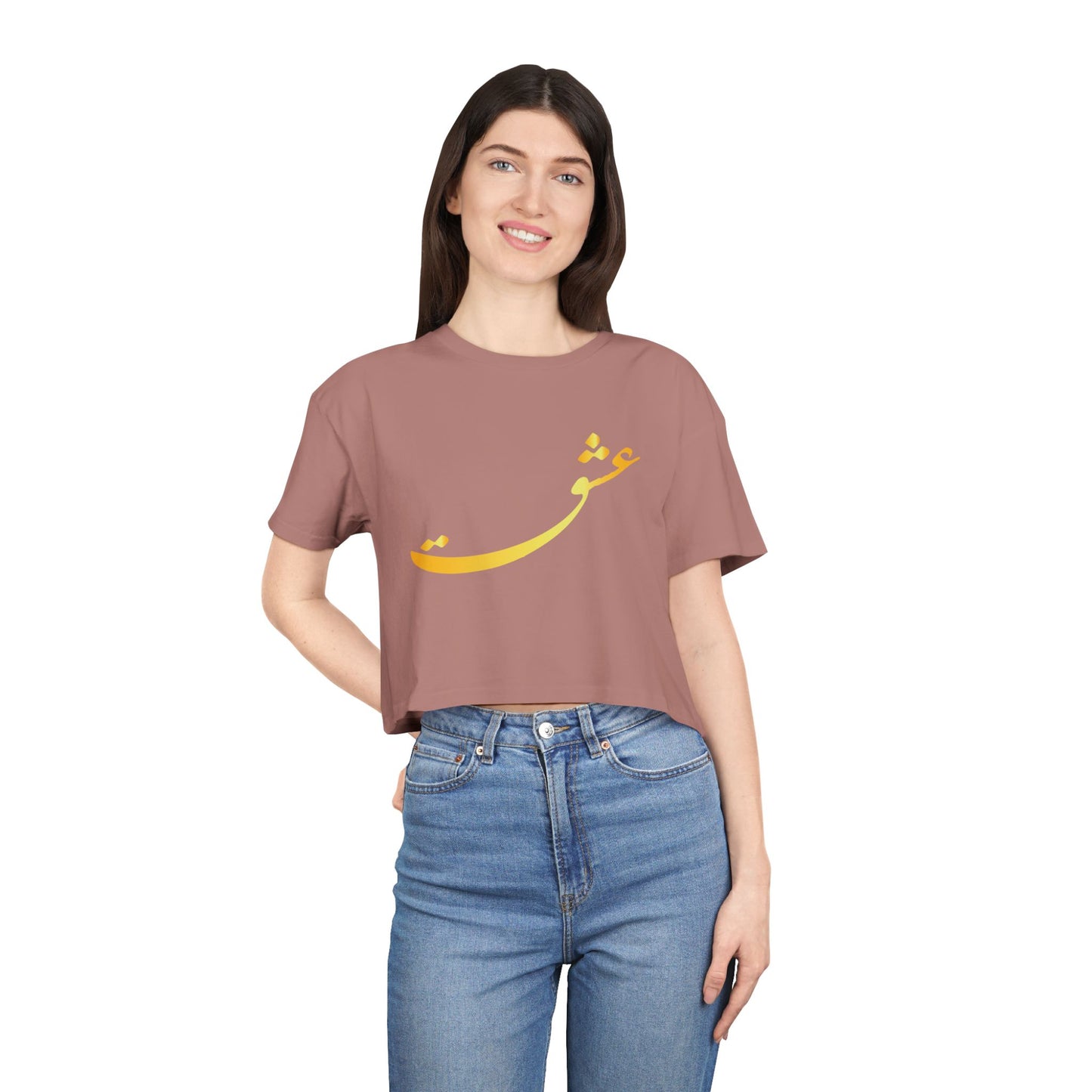 LOVE WOMEN'S CROP TEE عشق