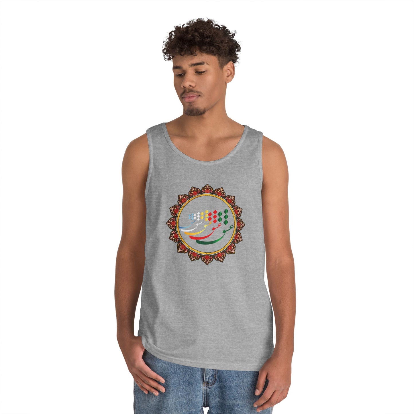 FARSI CALLIGRAPHY COTTON TANK TOP عشق