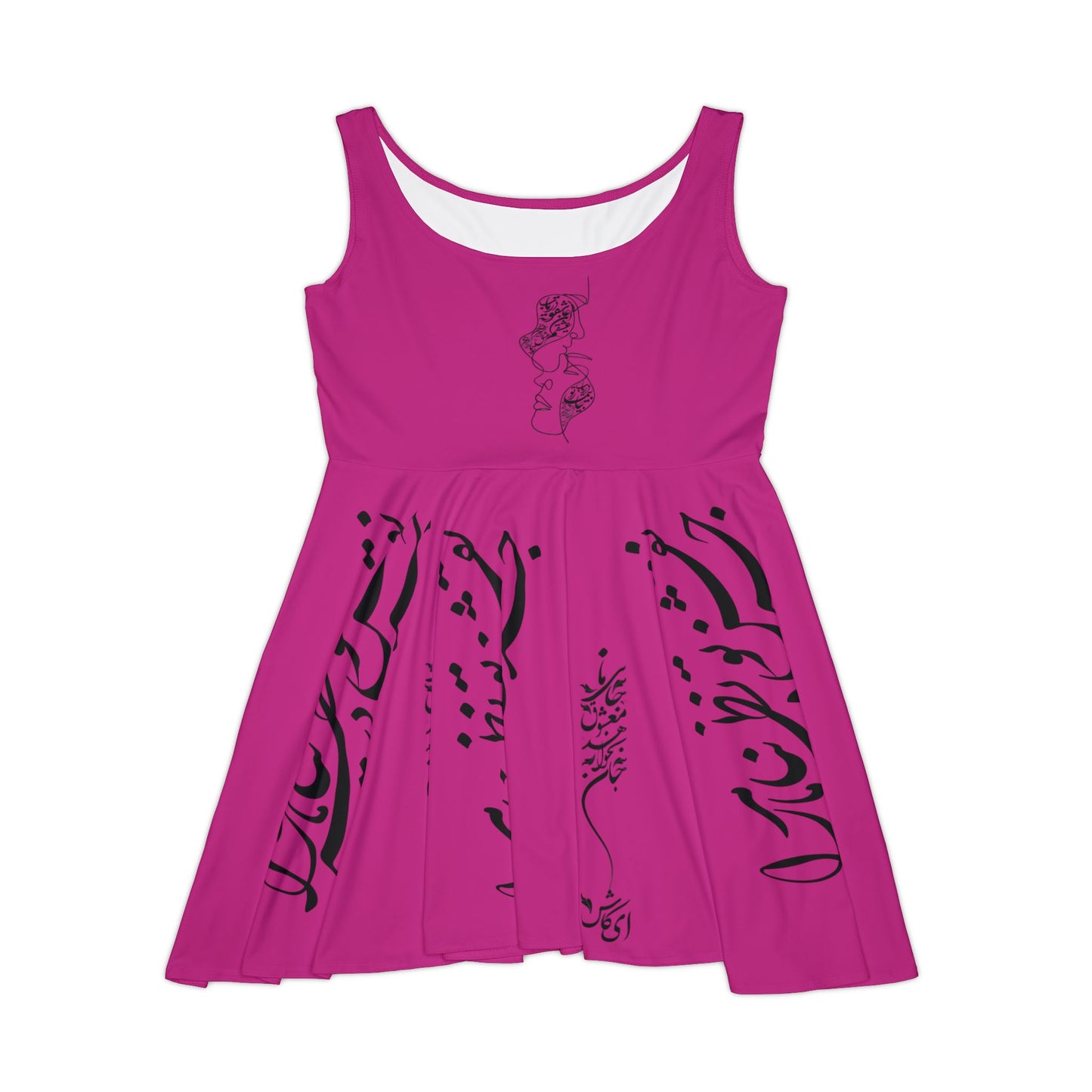 Women's Skater Dress with Persion Culture Poam