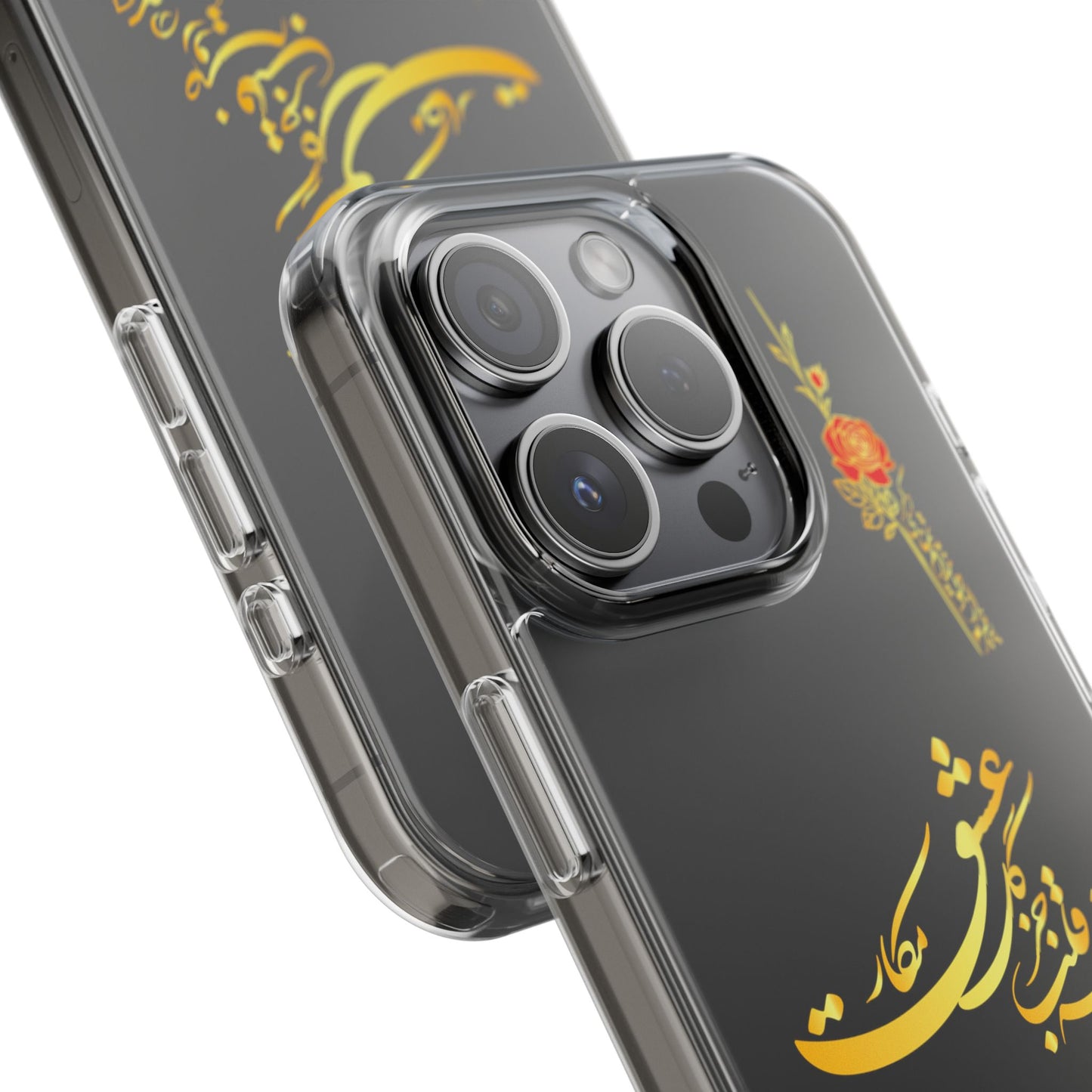Copy of CLEAR PHONE CASE – "ای دوست در روضه قلب جز گل عشق مکار"