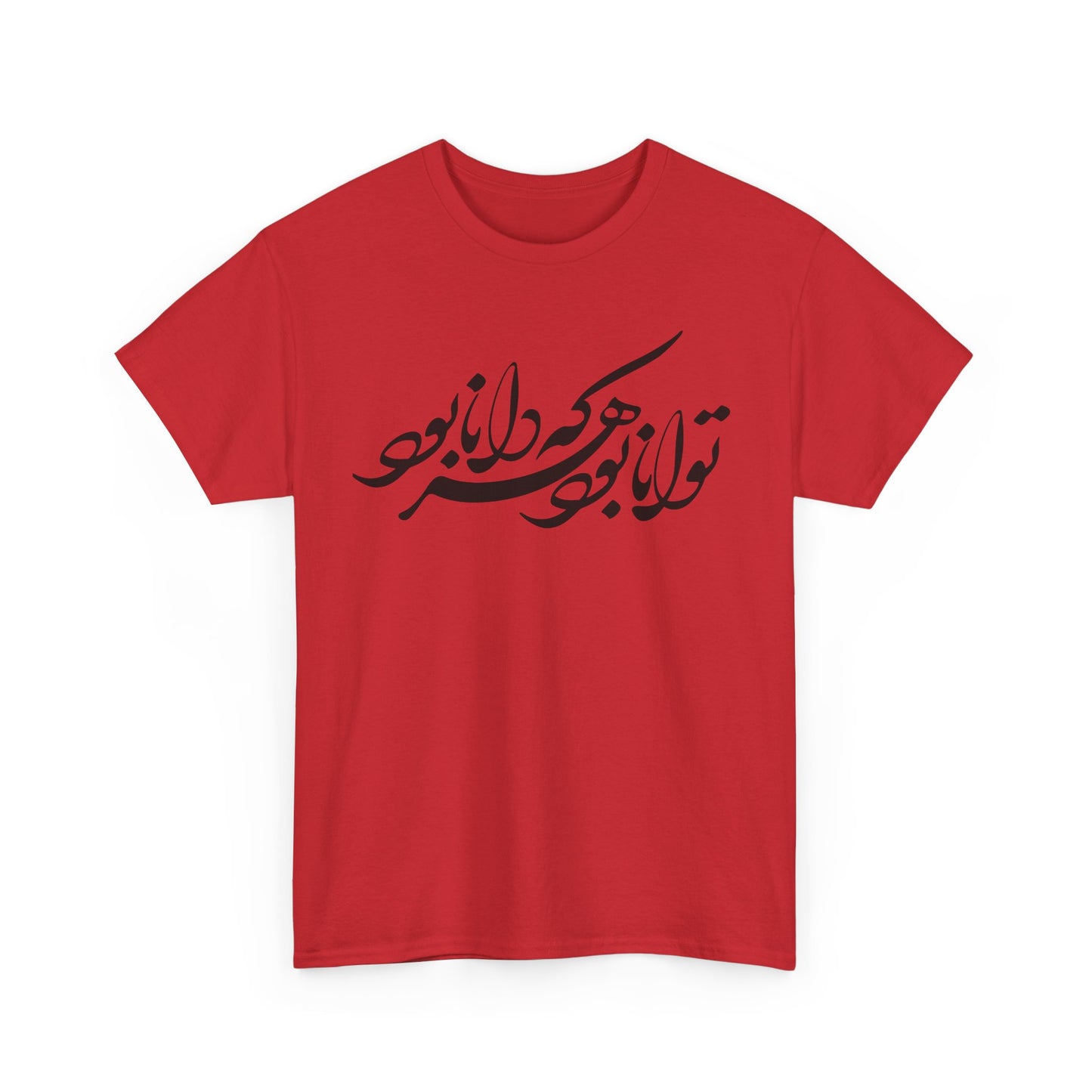 HEAVY COTTON TEE | "توانا بود هرکه دانا بود" + HAFEZ POETRY