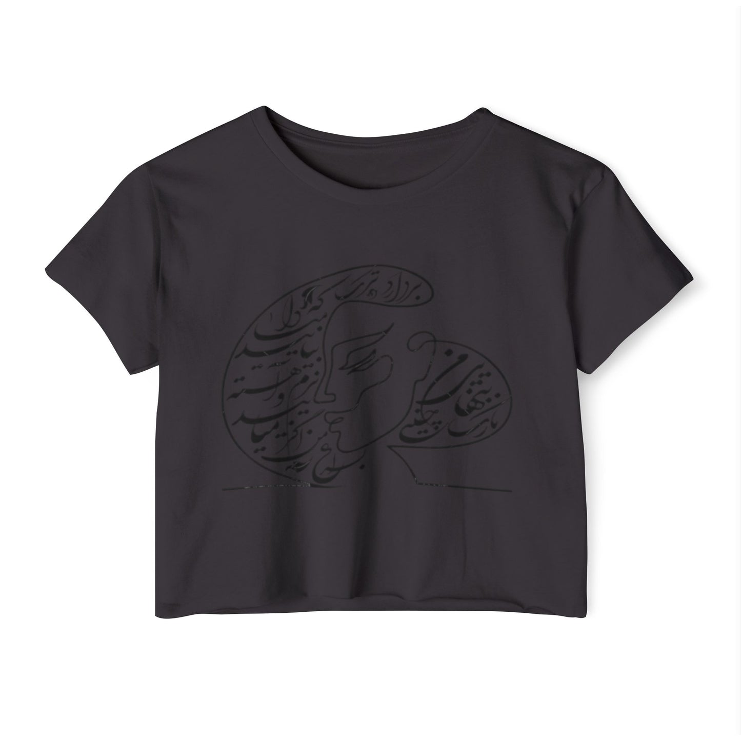 Persian Calligraphy Crop Top