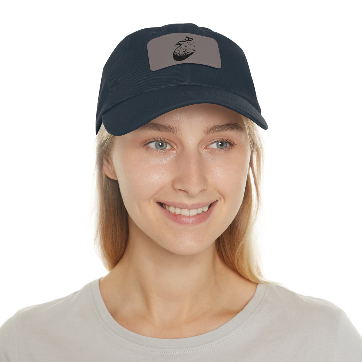 Persion Calligraphy Dad Hat with Leather Patch