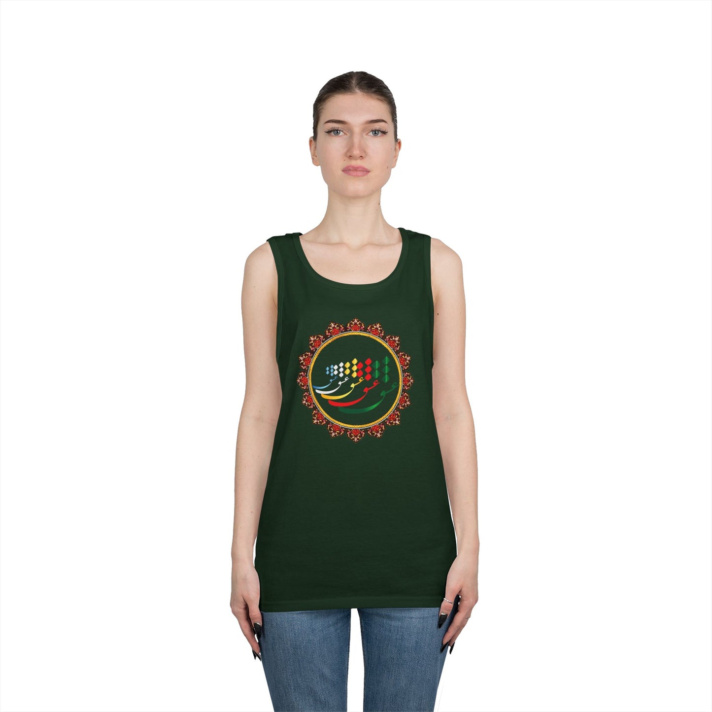 FARSI CALLIGRAPHY COTTON TANK TOP عشق