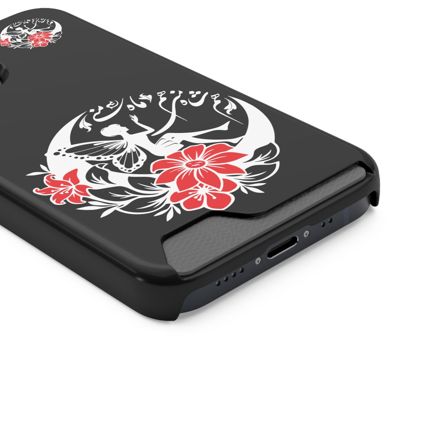 ENCHANTING PHONE CASE WITH CARD HOLDER | هم شاه منی هم ماه منی