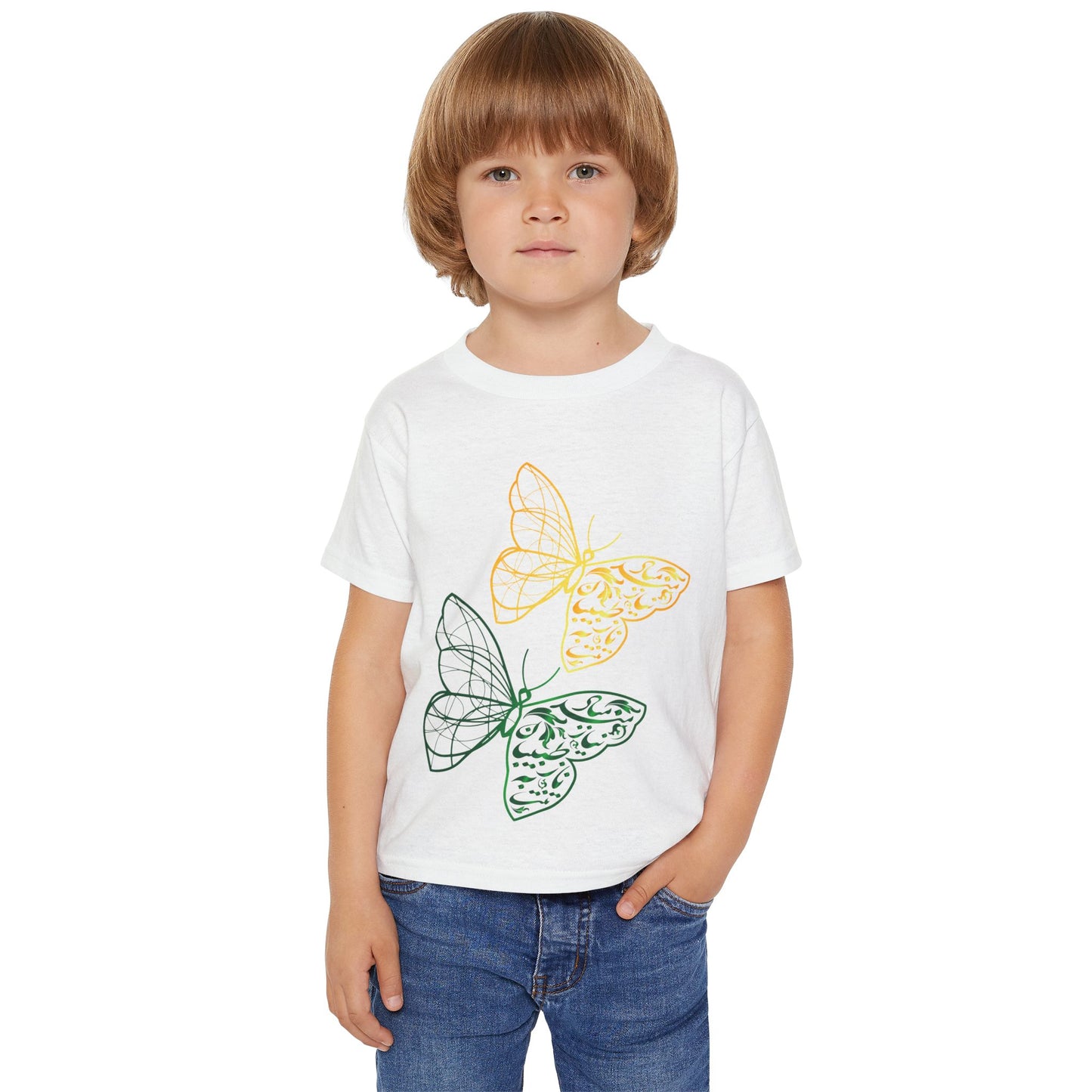 BUTTERFLY PRINT TODDLER T-SHIRT تنت به ناز طبیبان نیازمند مباد"