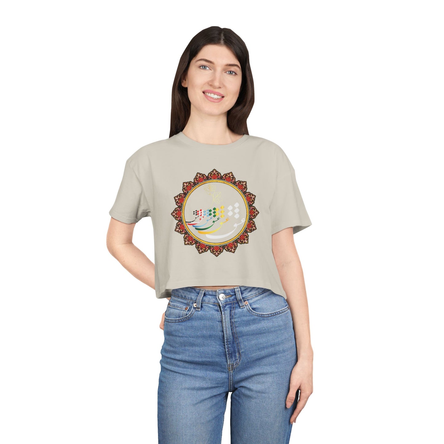 LOVE WOMEN'S CROP TEE عشق