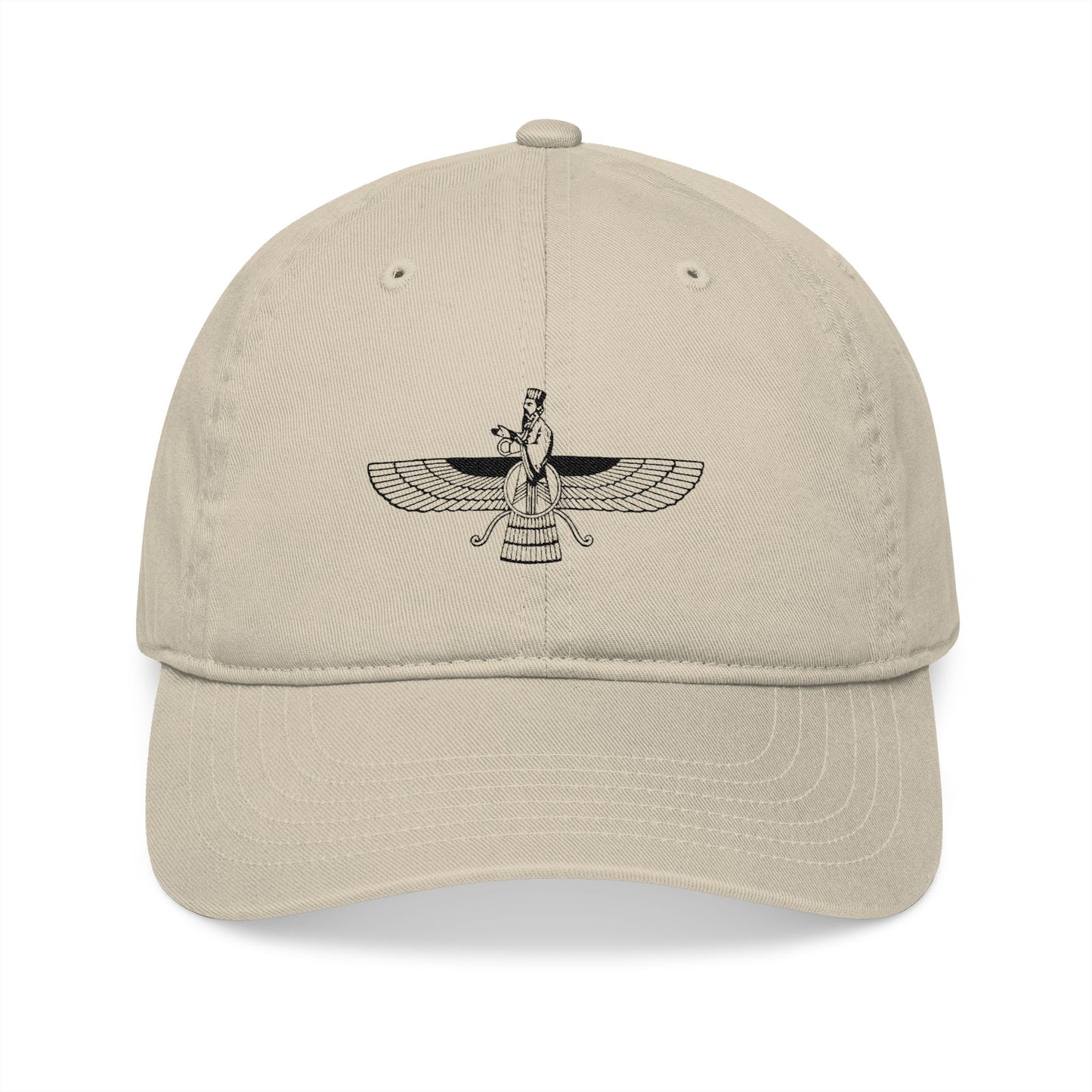 ORGANIC EMBROIDERED CAP – FARVAHAR & AHURA