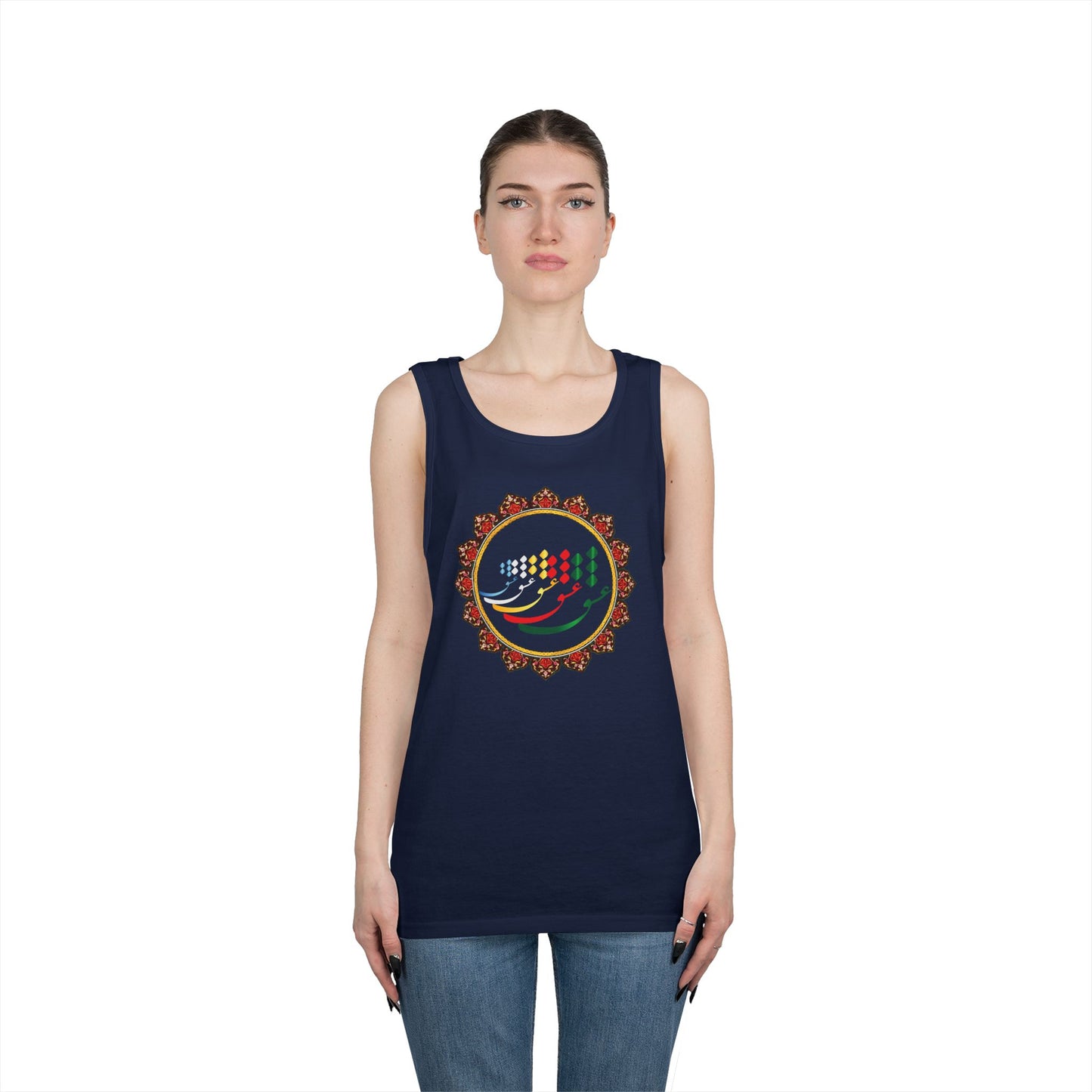 FARSI CALLIGRAPHY COTTON TANK TOP عشق