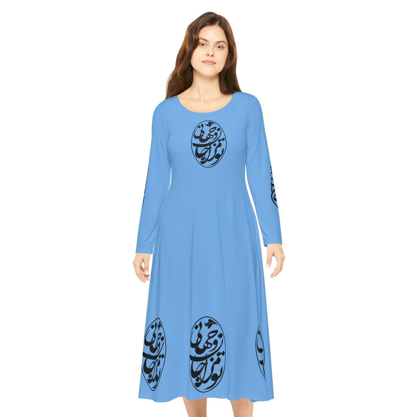 PERSIAN CALLIGRAPHY DANCE DRESS | تو مرا جان و جانی