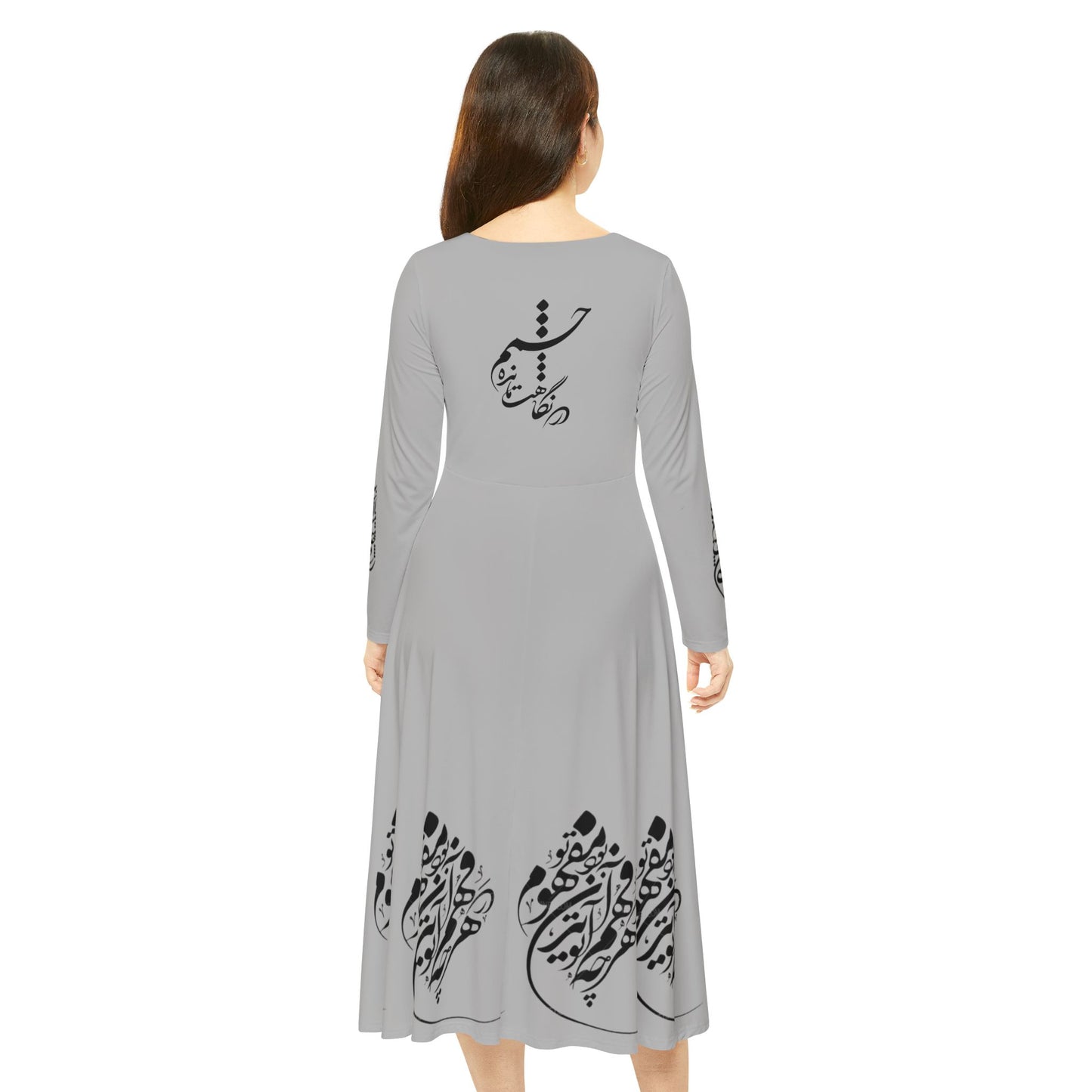 PERSIAN CALLIGRAPHY DANCE DRESS باران میبارد