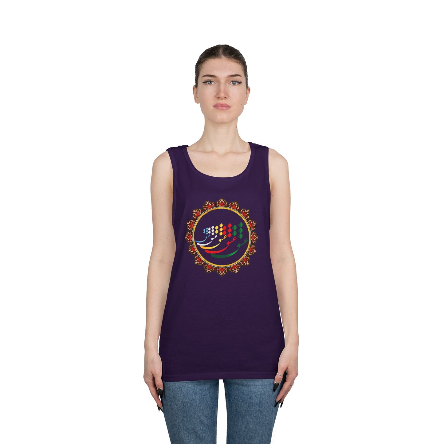 FARSI CALLIGRAPHY COTTON TANK TOP عشق