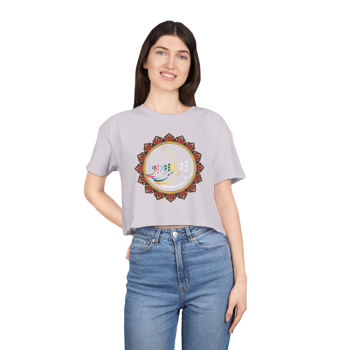 LOVE WOMEN'S CROP TEE عشق