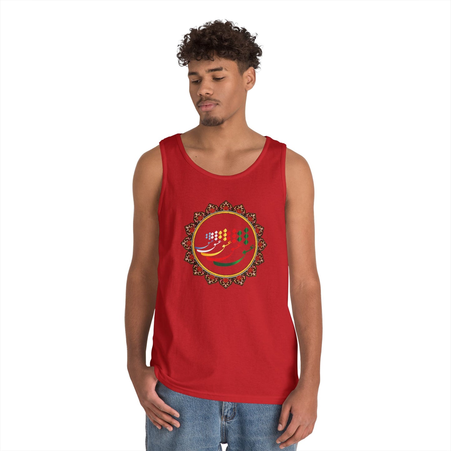 FARSI CALLIGRAPHY COTTON TANK TOP عشق