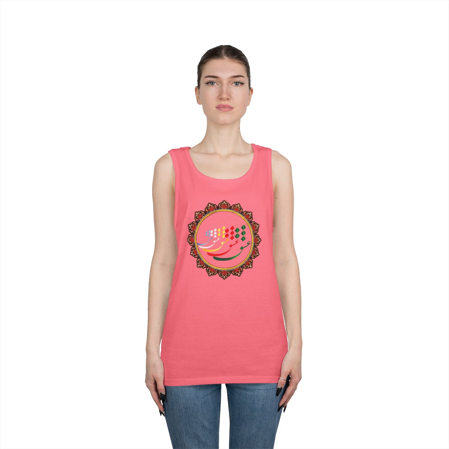 FARSI CALLIGRAPHY COTTON TANK TOP عشق