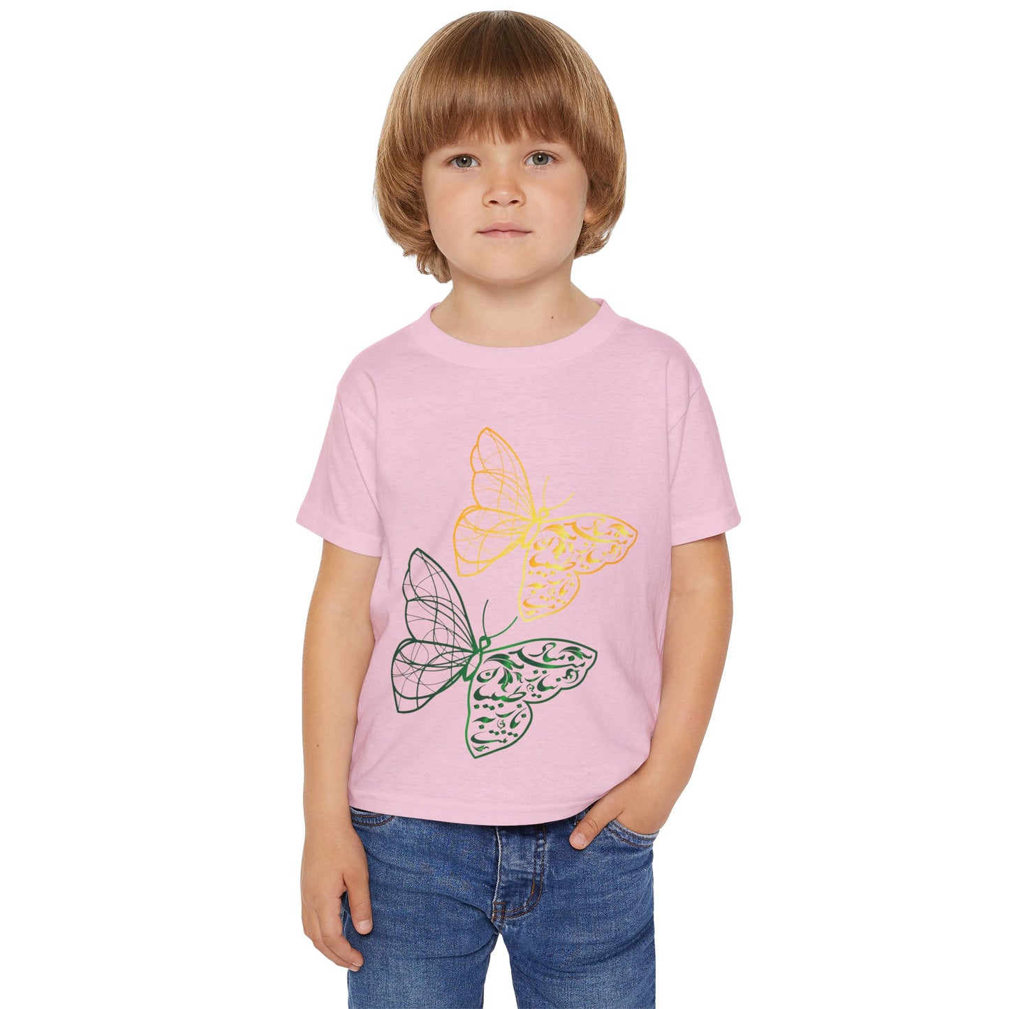 BUTTERFLY PRINT TODDLER T-SHIRT تنت به ناز طبیبان نیازمند مباد"