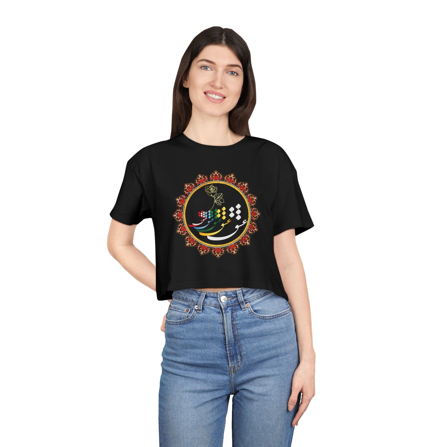 LOVE WOMEN'S CROP TEE عشق