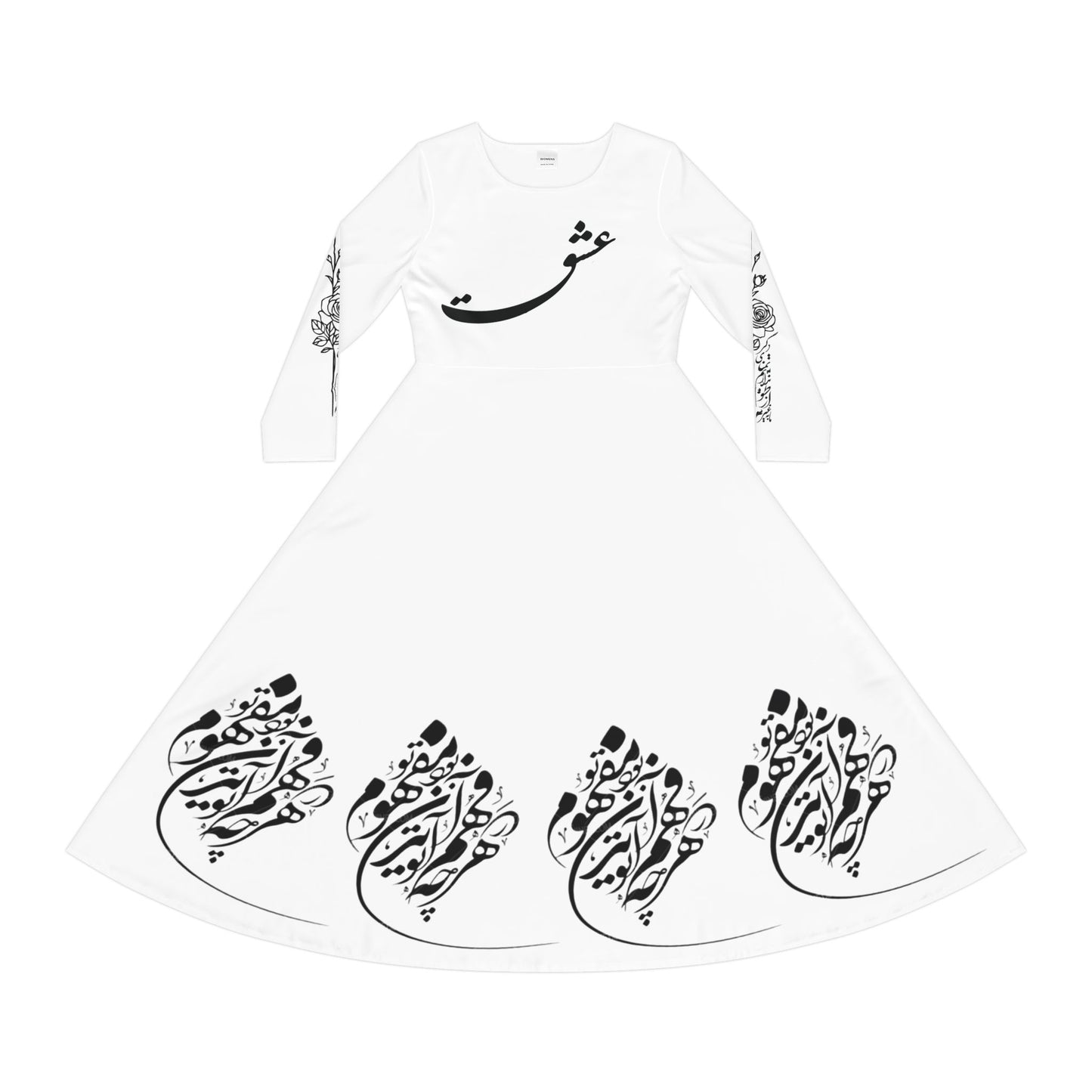 PERSIAN CALLIGRAPHY DANCE DRESS
