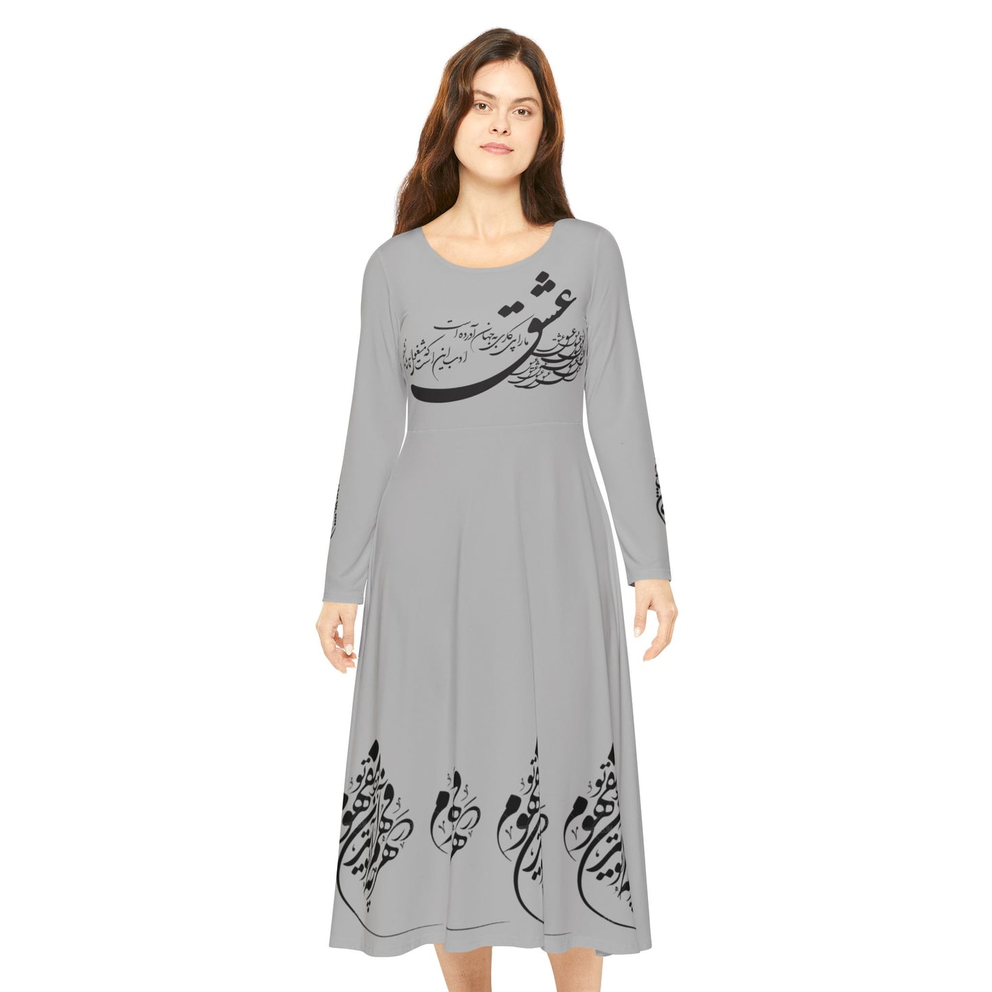 PERSIAN CALLIGRAPHY DANCE DRESS باران میبارد