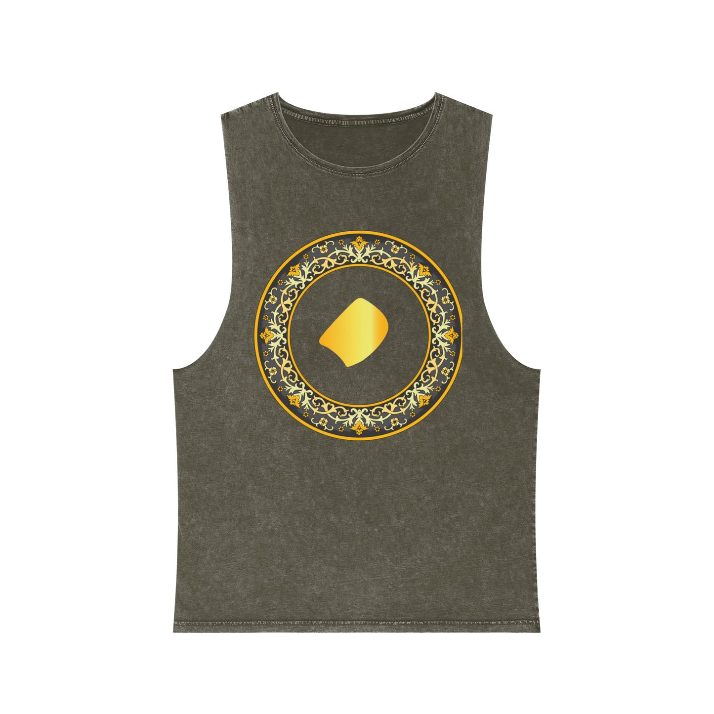 FARSI DOT UNISEX STONEWASH TANK TOP WITH TAZHIB نقطه فارسی