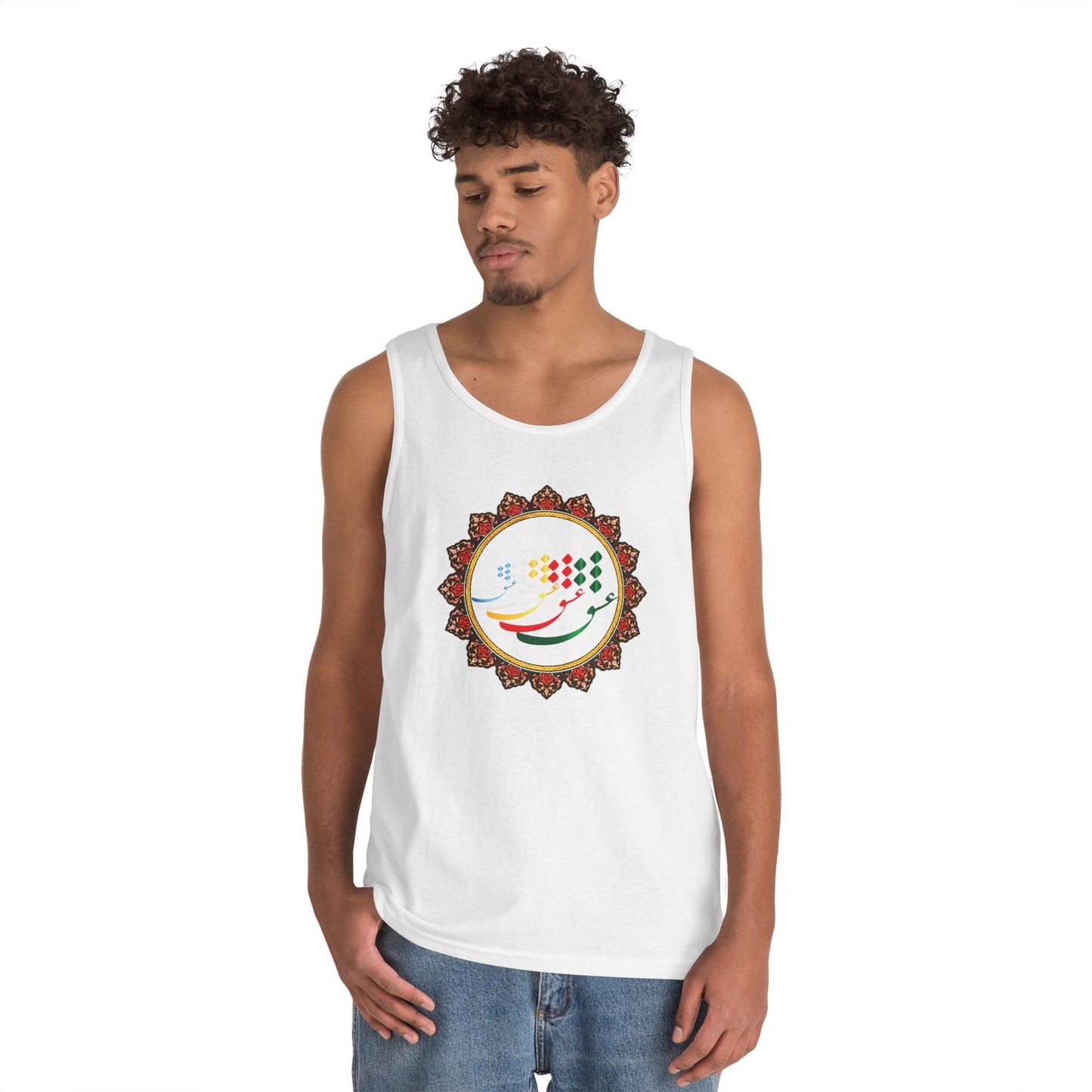 FARSI CALLIGRAPHY COTTON TANK TOP عشق