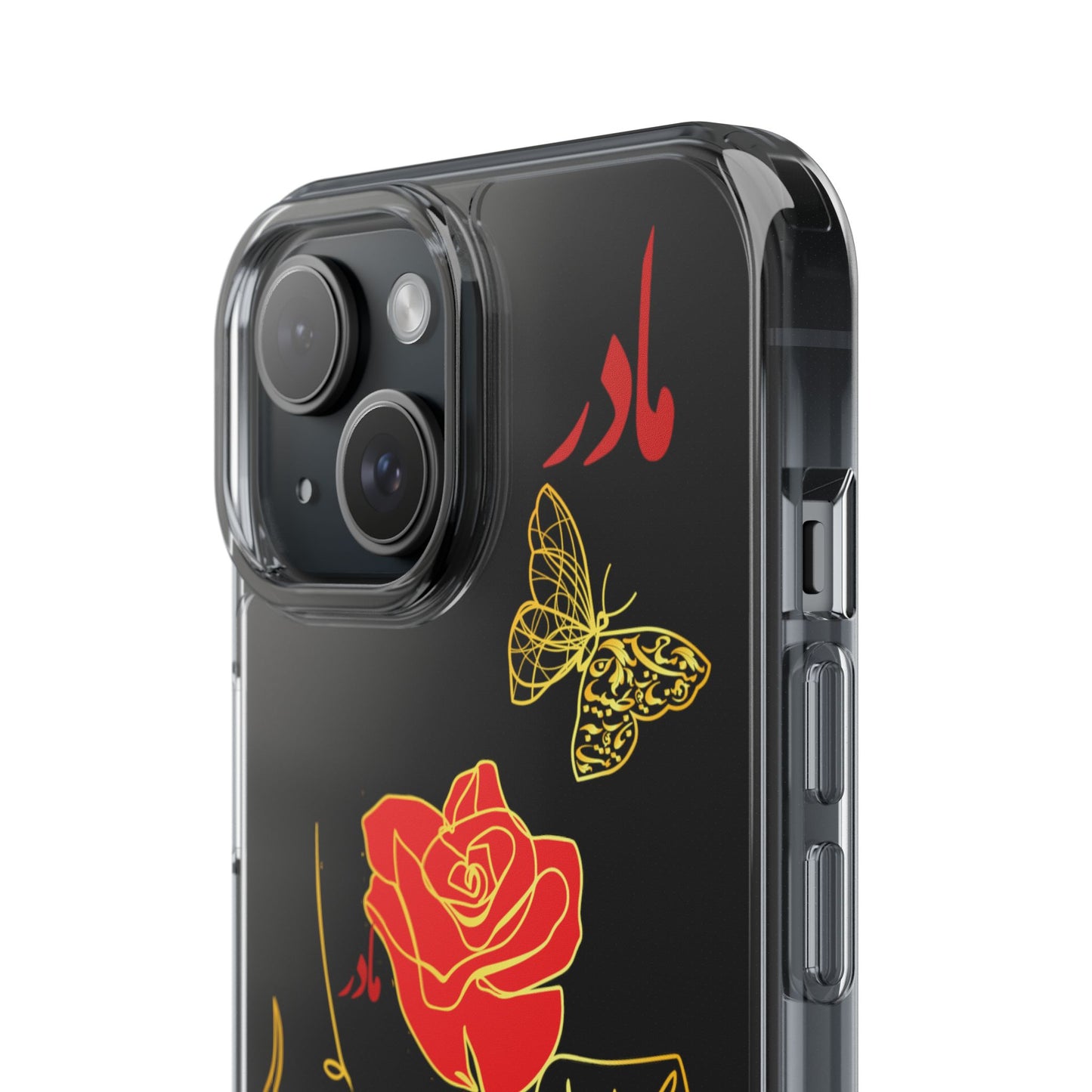 FLORAL IPHONE CASE – MOTHER’S DAY GIFT, ROSE & BUTTERFLY, مادر