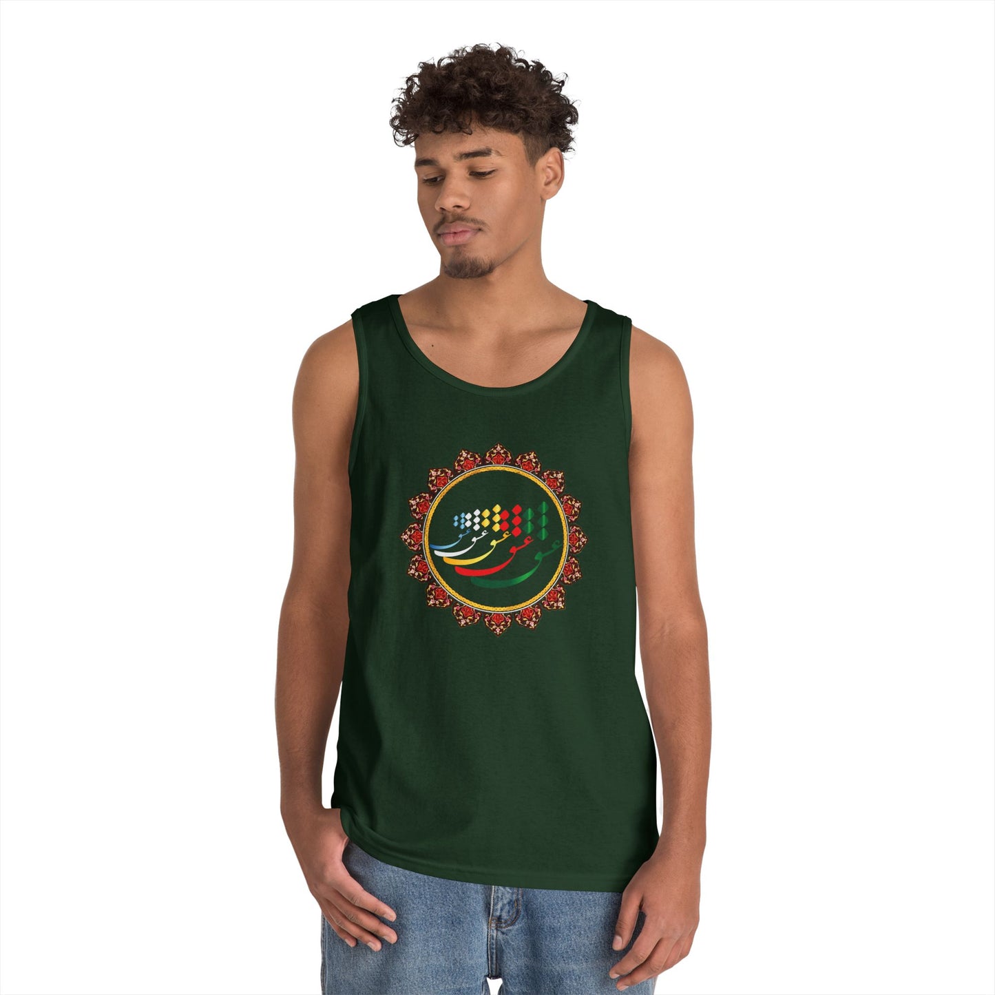 FARSI CALLIGRAPHY COTTON TANK TOP عشق