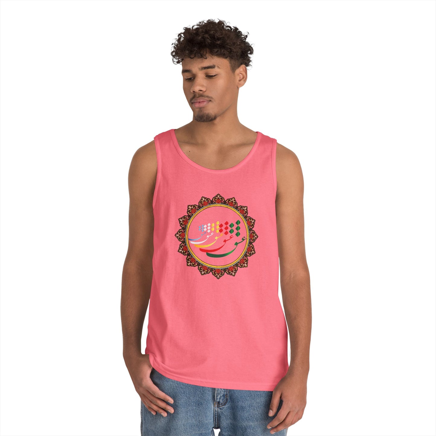 FARSI CALLIGRAPHY COTTON TANK TOP عشق