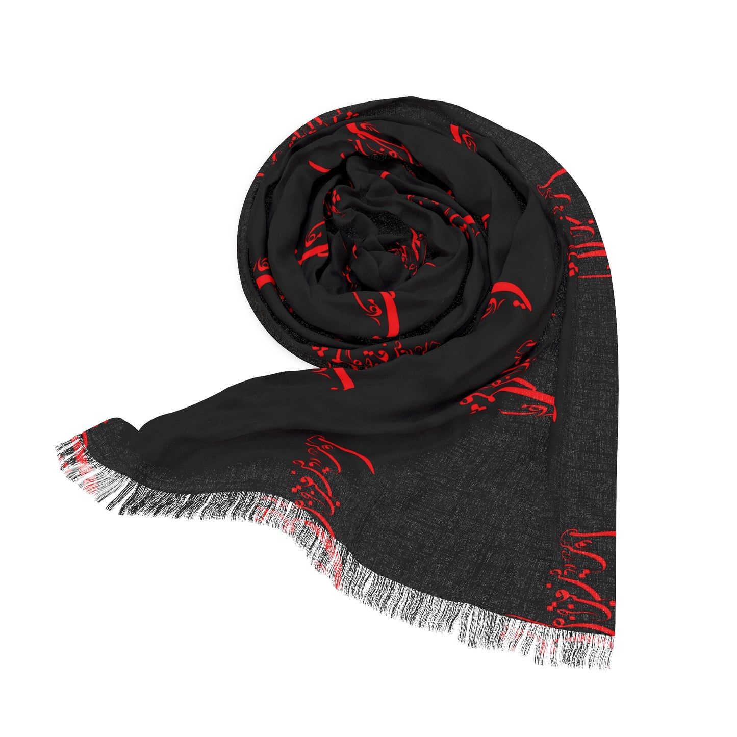 PERSIAN CALLIGRAPHY LIGHT SCARF ای دوست در روضه قلب جز گل عشق مکار
