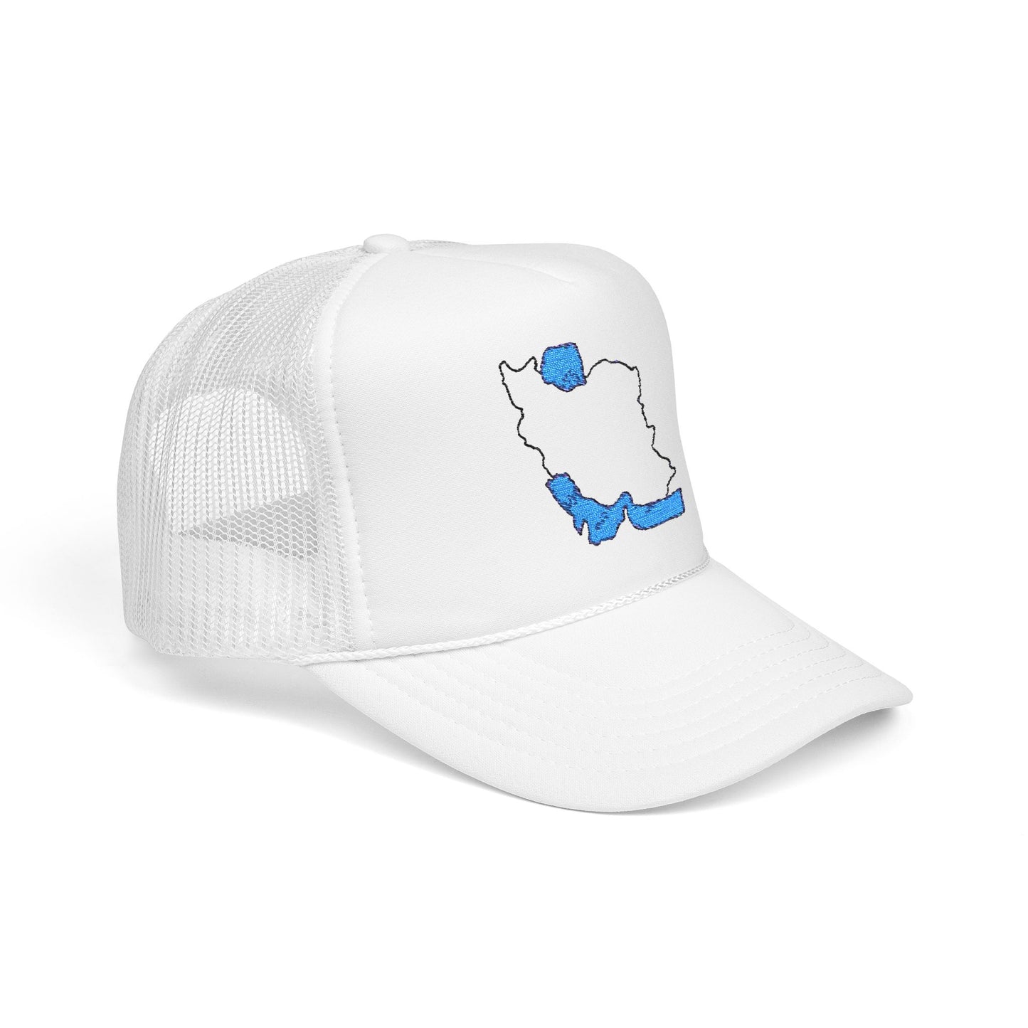Embroidered Foam Trucker Hat – Iran Map Design