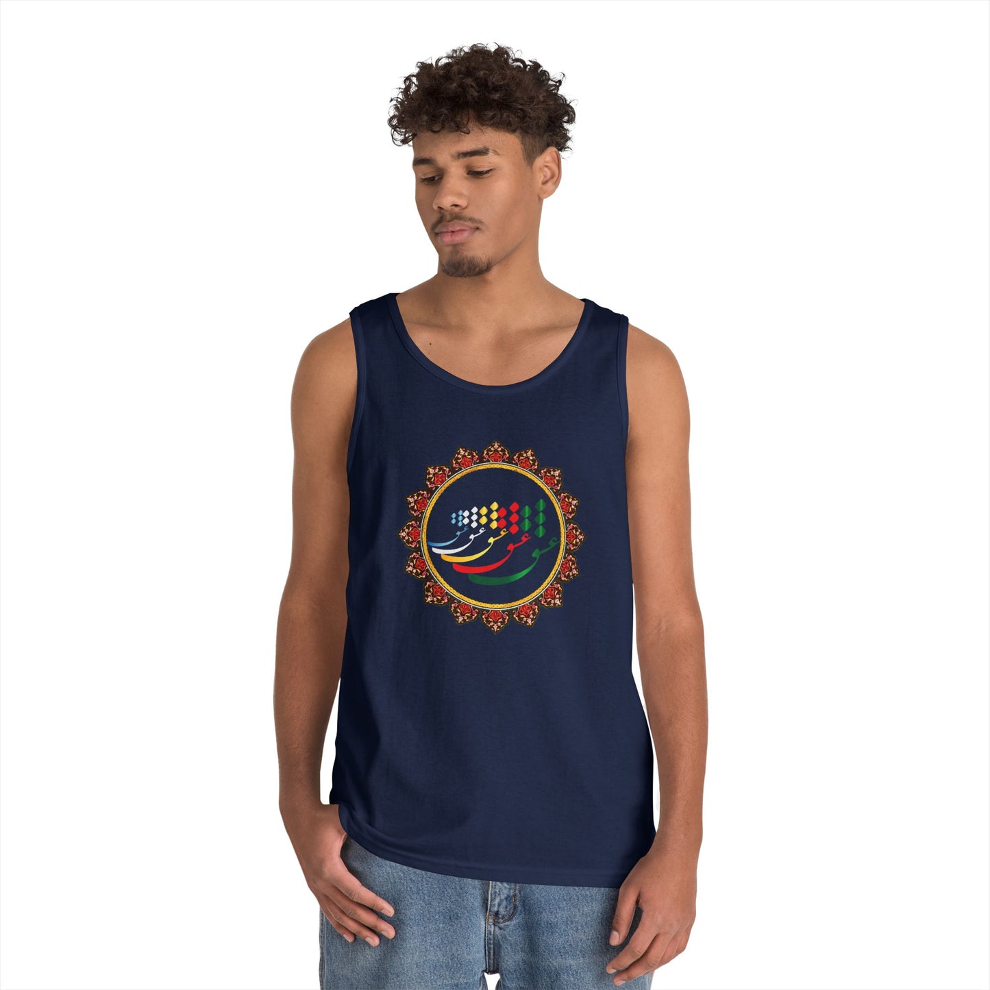 FARSI CALLIGRAPHY COTTON TANK TOP عشق