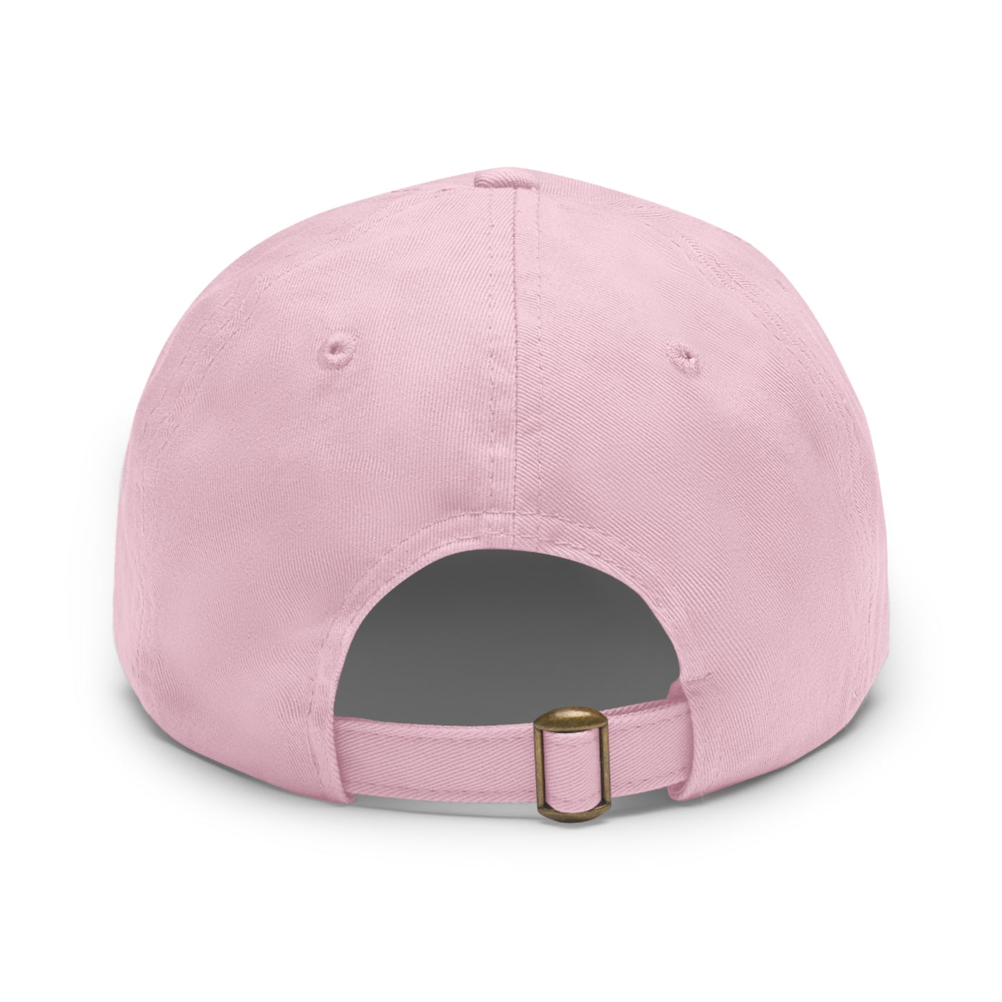 DAD HAT WITH LEATHER PATCH | "هیچ" – MINIMALIST PERSIAN CALLIGRAPHY