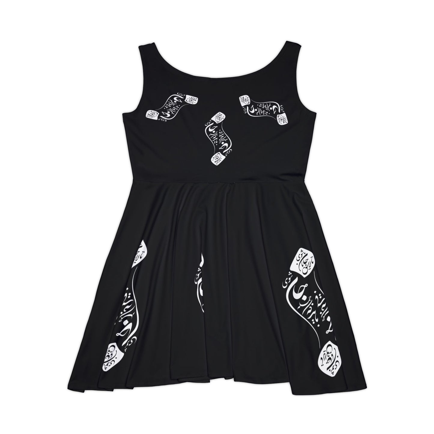 PERSIAN CALLIGRAPHY SKATER DRESS