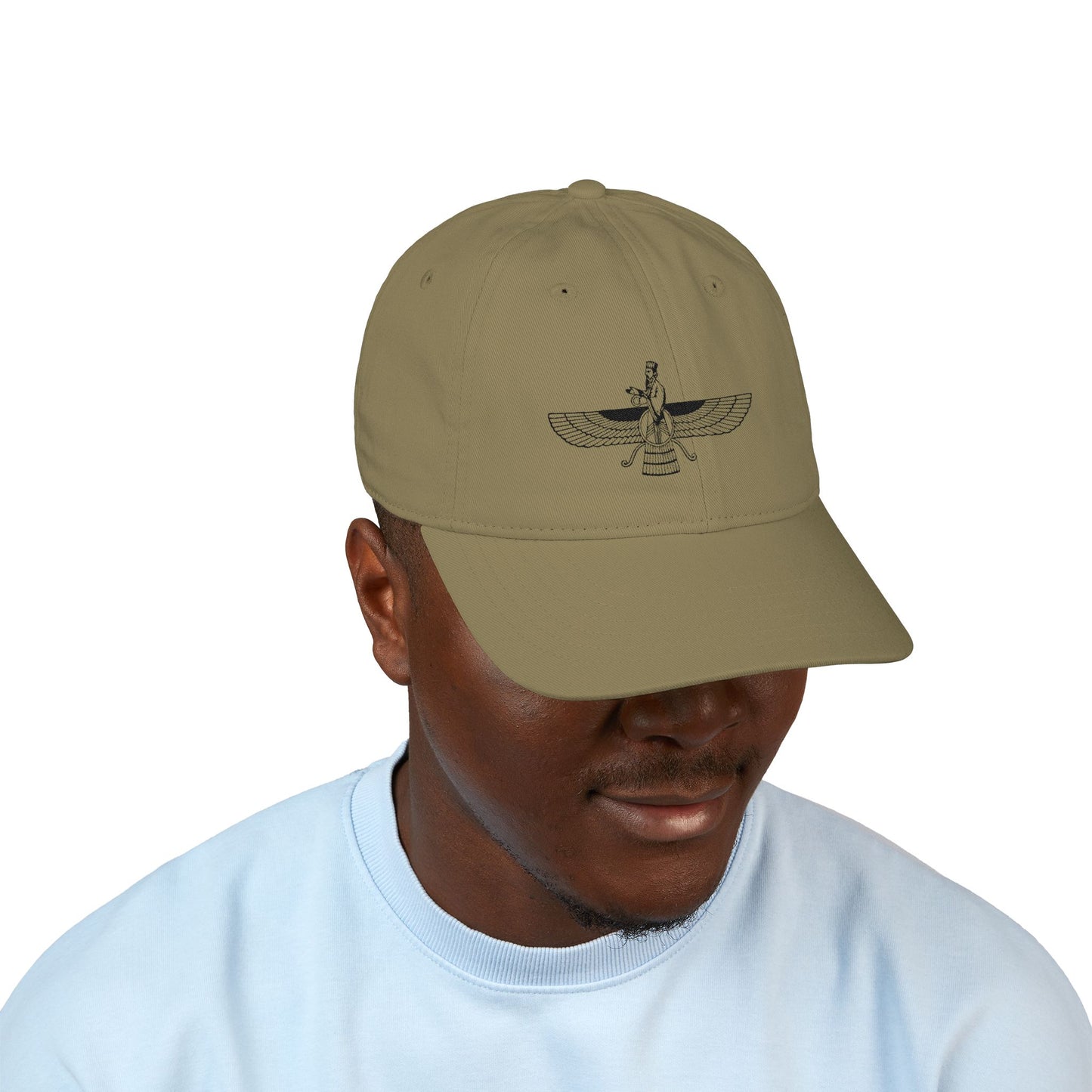 ORGANIC EMBROIDERED CAP – FARVAHAR & AHURA