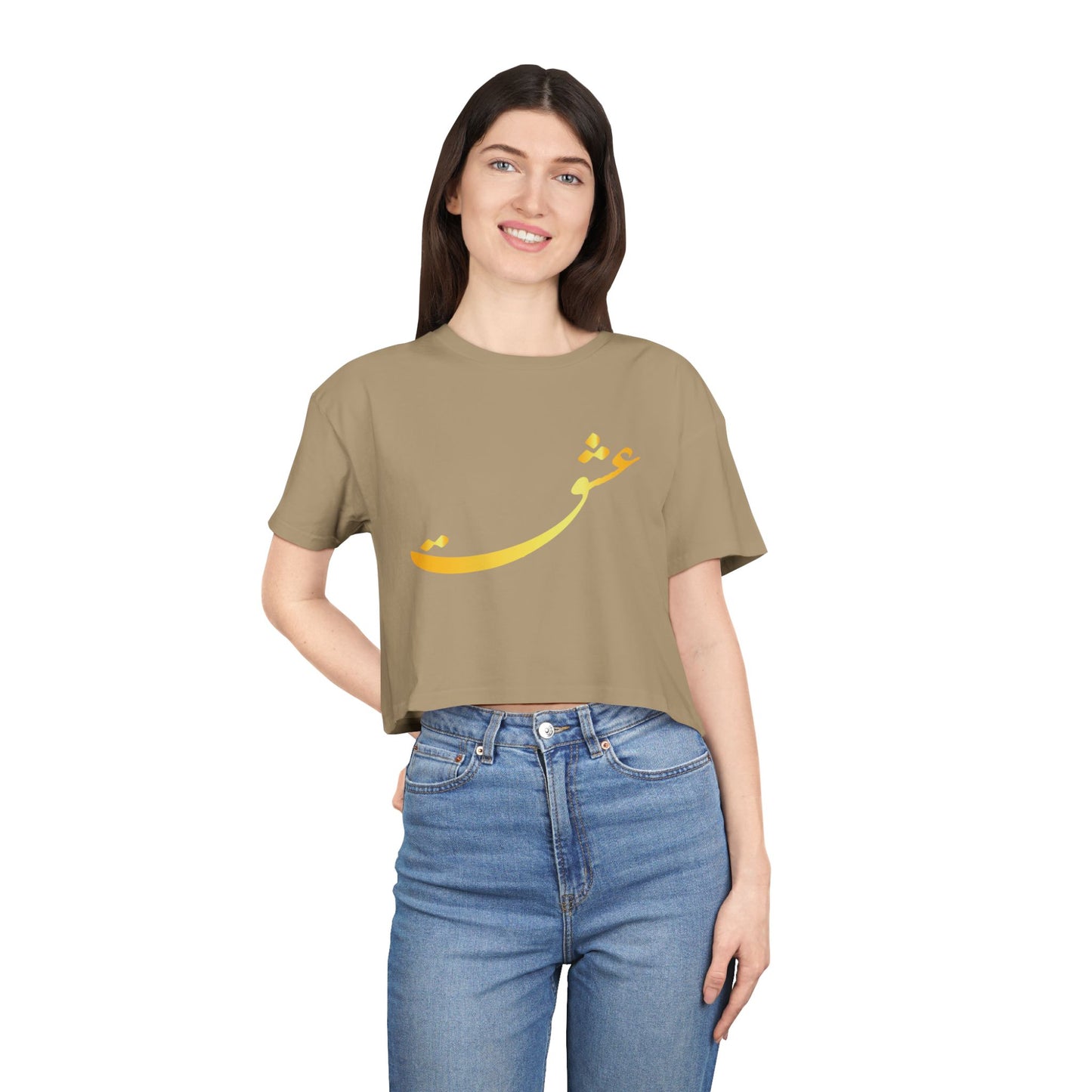 LOVE WOMEN'S CROP TEE عشق