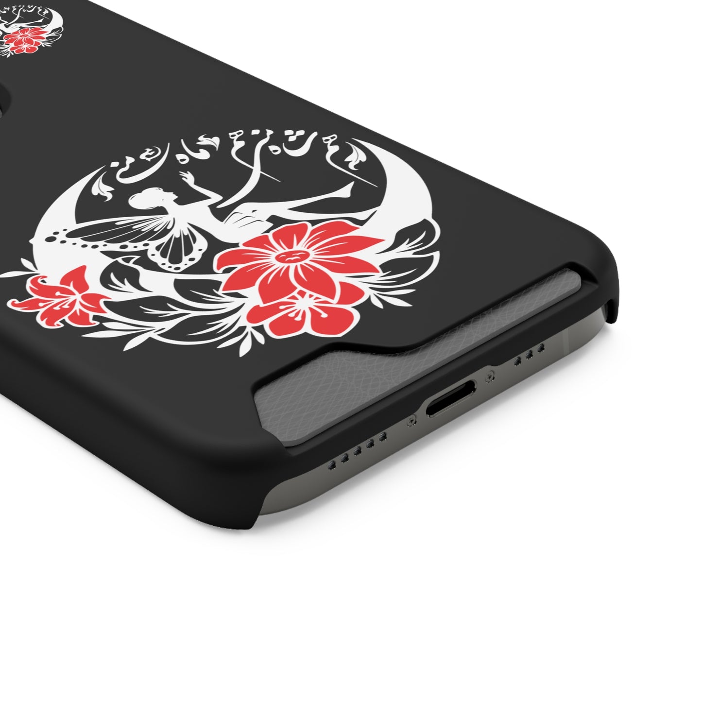 ENCHANTING PHONE CASE WITH CARD HOLDER | هم شاه منی هم ماه منی