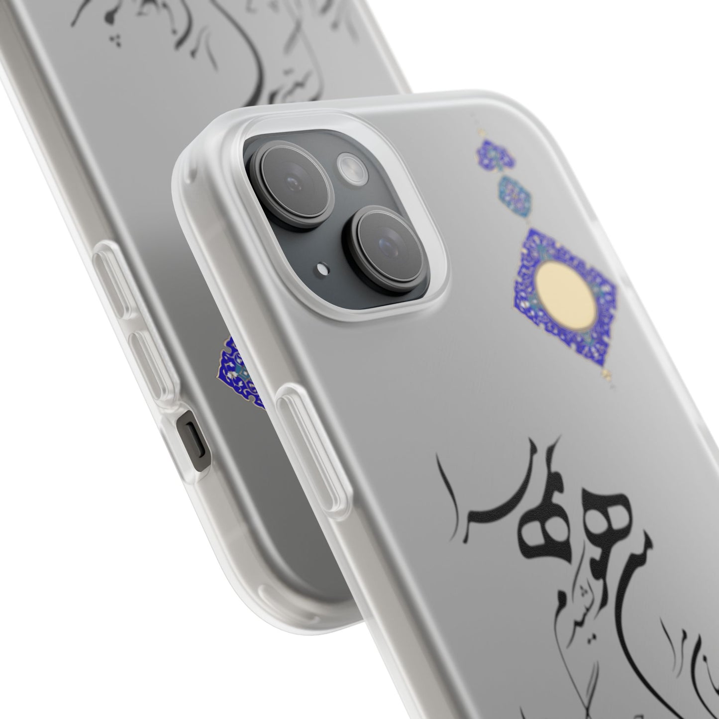 FLEXI PHONE CASE – PERSIAN CALLIGRAPHY RUMI POEM « من هو کشیدم هو مرا من جان شدم جانان مرا
