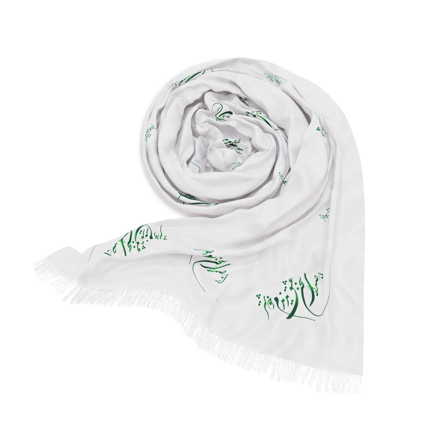 FARSI CALLIGRAPHY LIGHTWEIGHT FLORAL SCARF