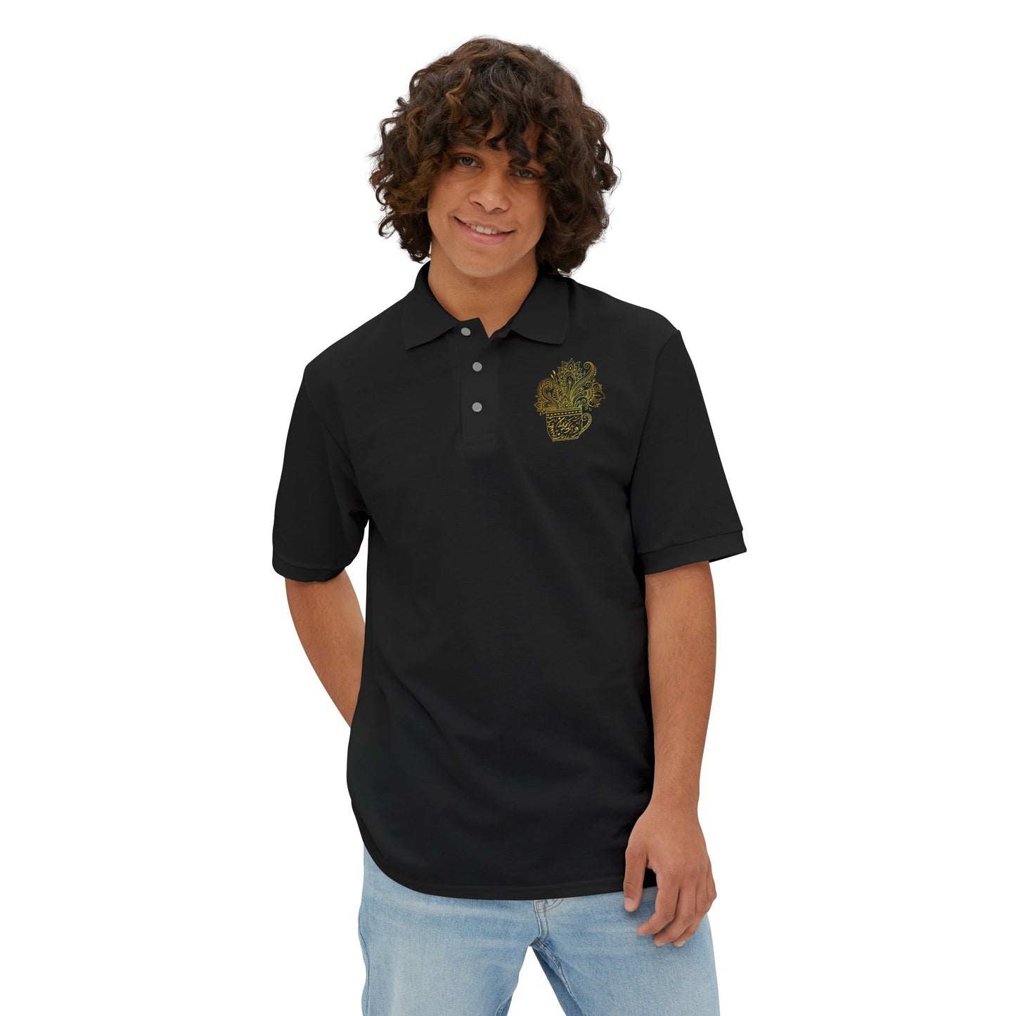 persion Calligraphy Men's Polo Shirt