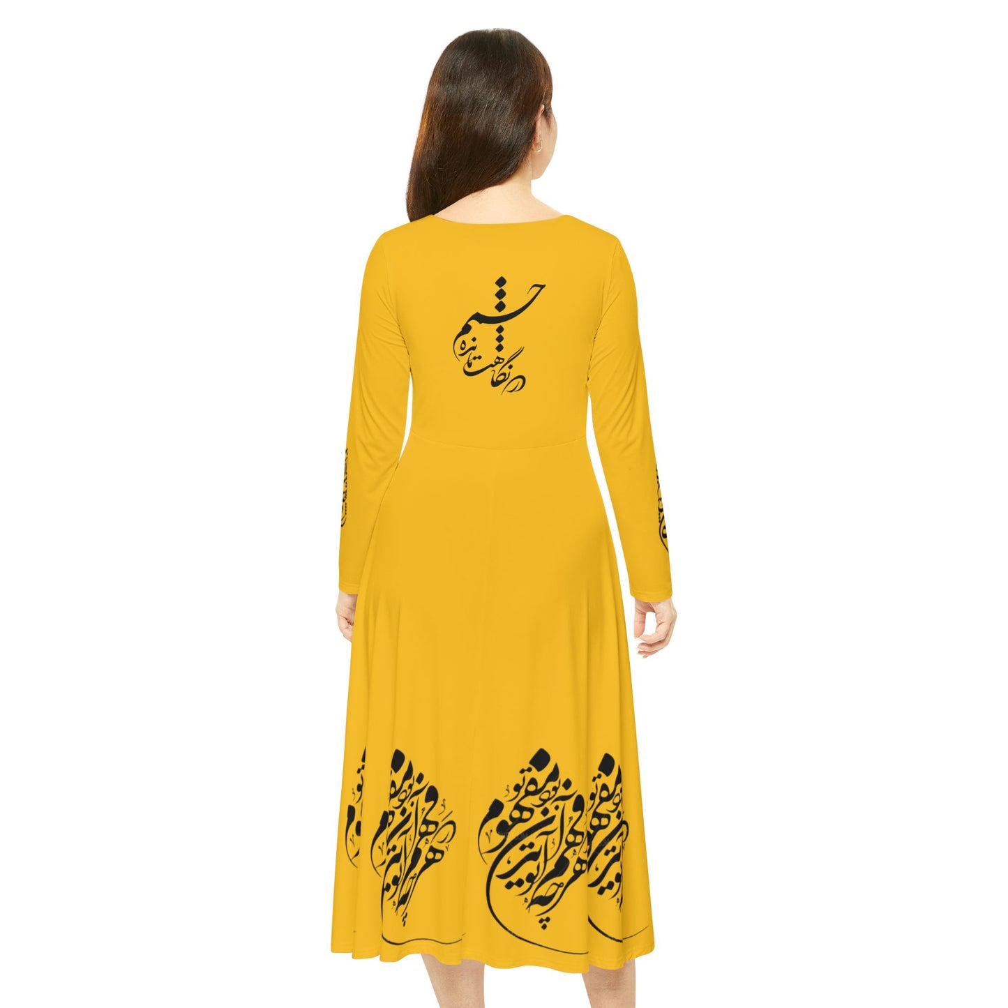 PERSIAN CALLIGRAPHY DANCE DRESS