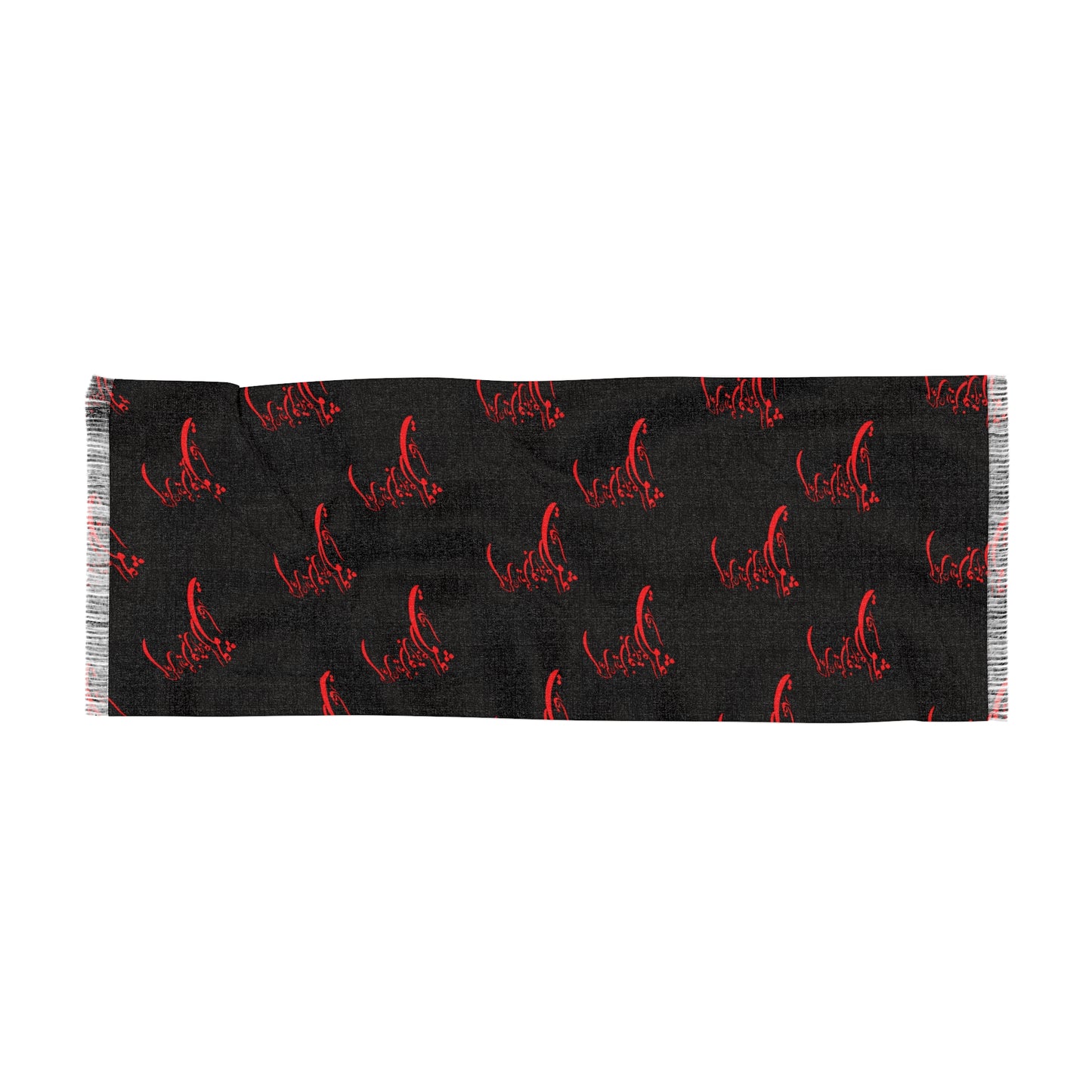 PERSIAN CALLIGRAPHY LIGHT SCARF ای دوست در روضه قلب جز گل عشق مکار