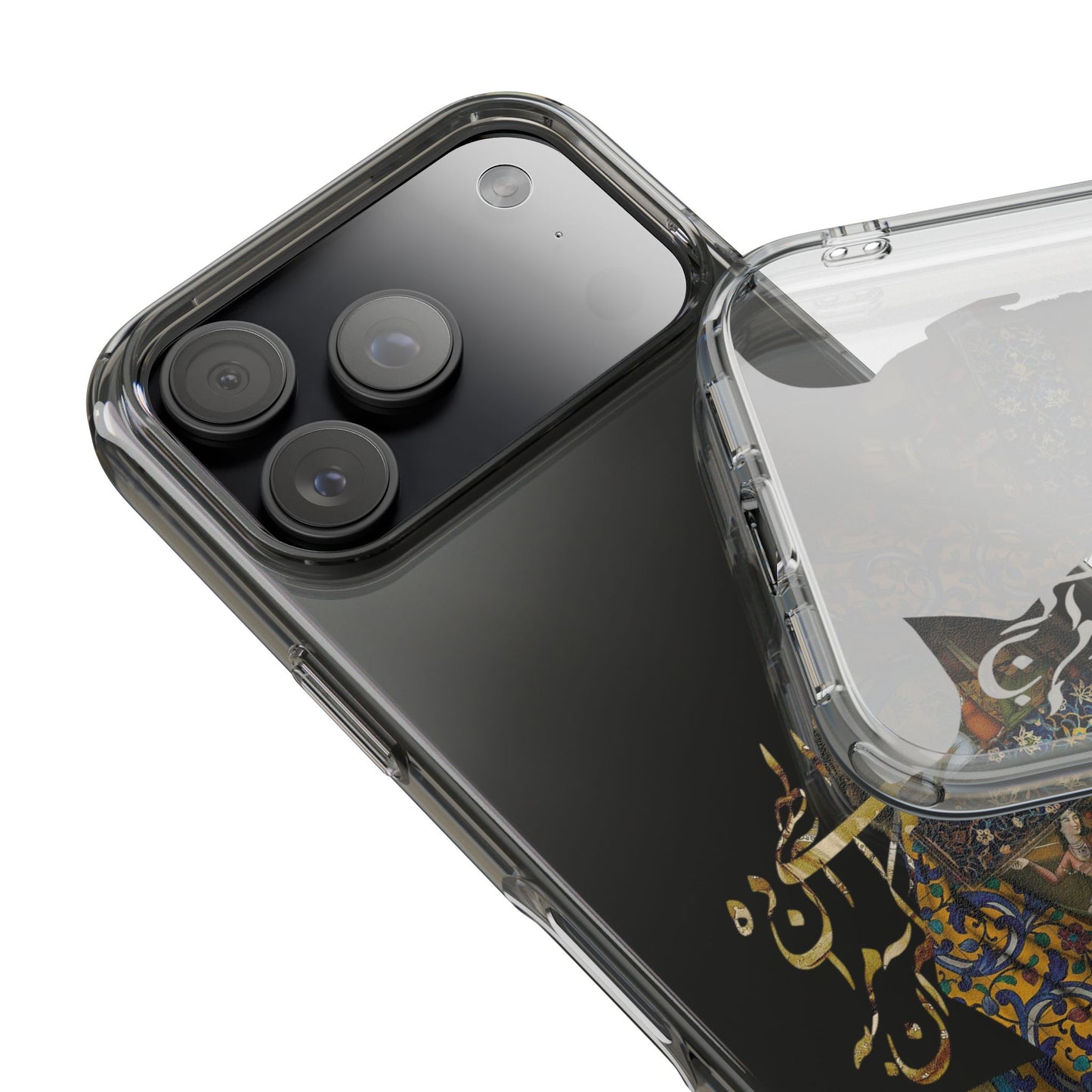 PERSIAN CLEAR PHONE CASE – CULTURAL FARSI DESIGN | "الهی مرا آن ده که آن به" |