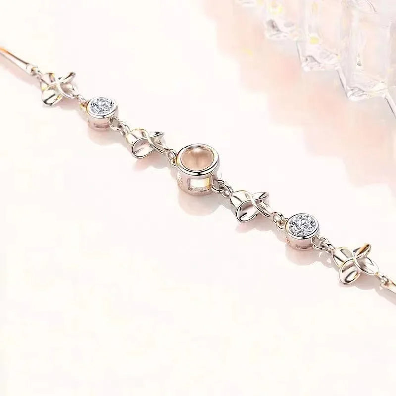S925 LEAF BRACELET – PERSONALIZED PHOTO PROJECTION BRACELET