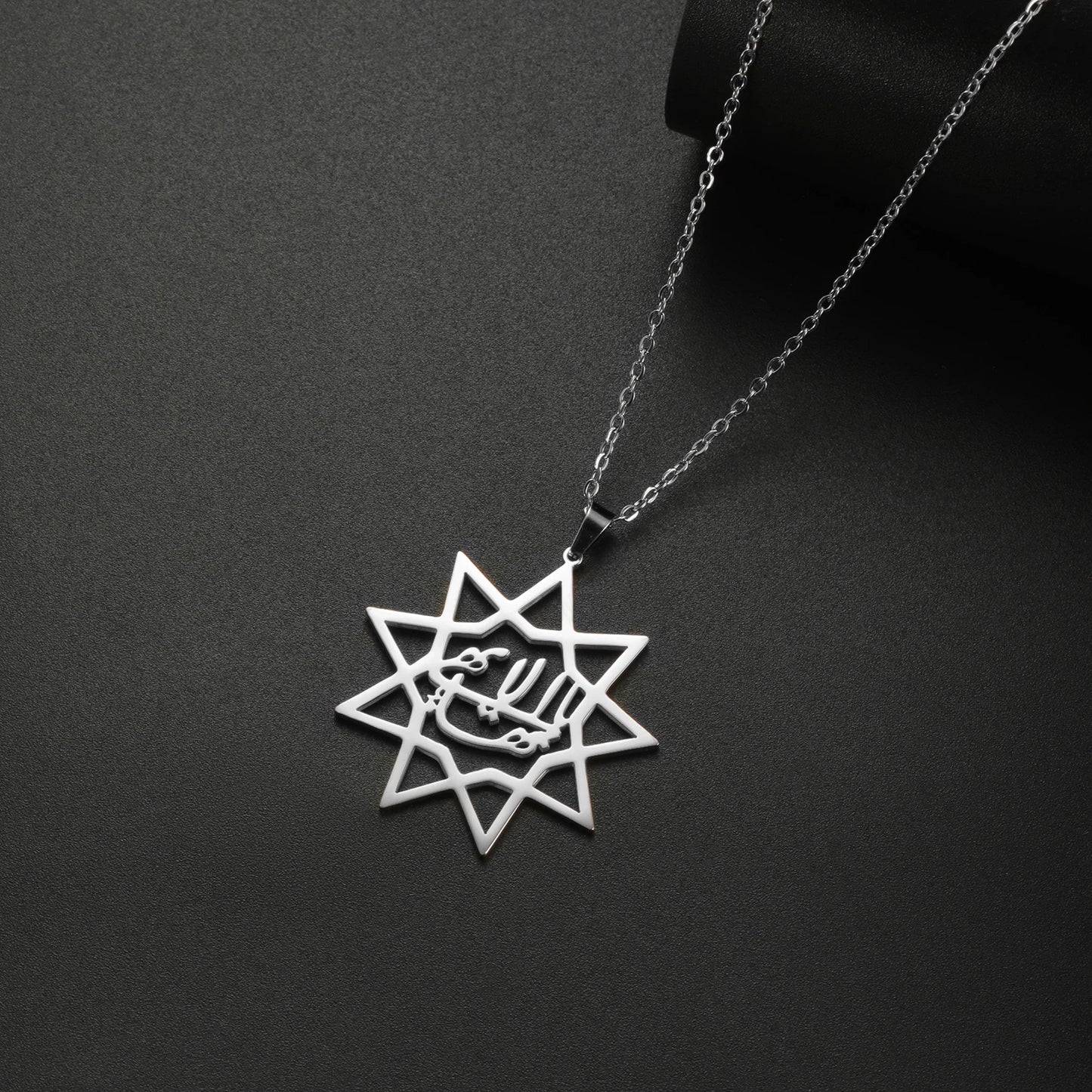 9-POINT BAHÁʼÍ STAR NECKLACE – YÁ BAHÁʼU’L-ABHÁ PENDANT