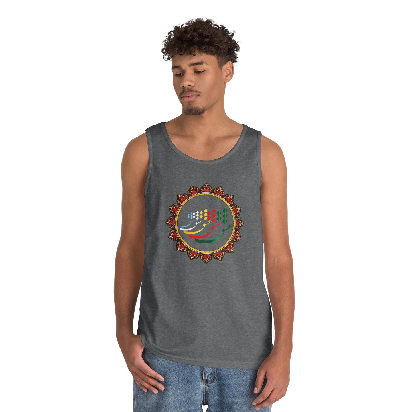 FARSI CALLIGRAPHY COTTON TANK TOP عشق